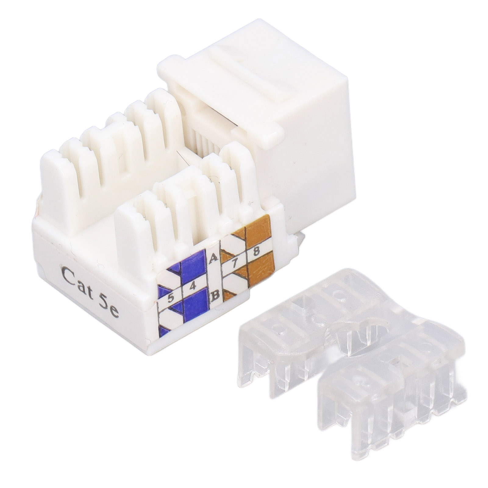 Packung Mit 10 Tf1015a Rj45 Cat5 Typ A Netzwerkanschlussmodulen Mit Kappen, Für Isdn-ethernet-anschlüsse, Integrierte Schirmung