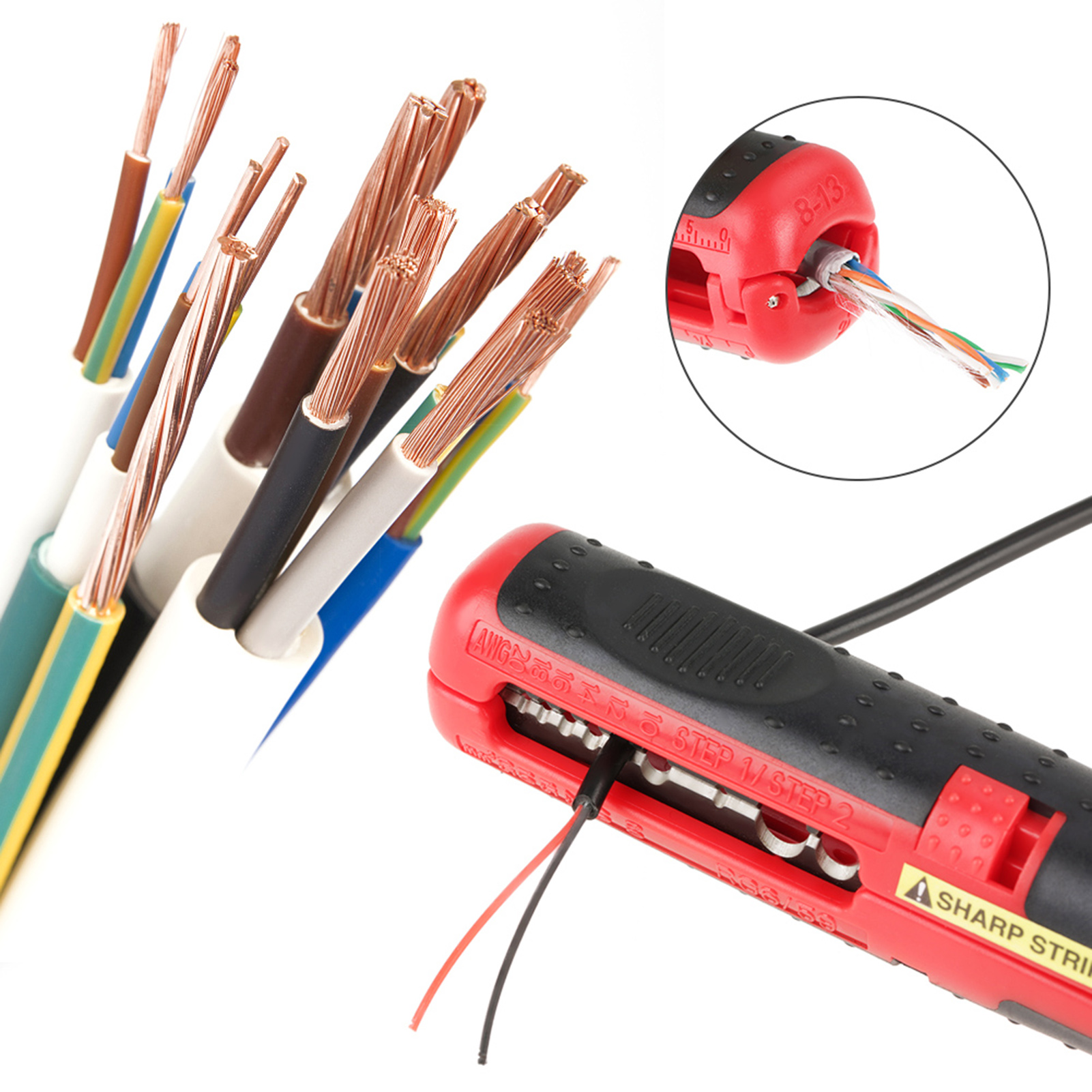 Multifunktionaler Abisolierer Für Elektrische Kabel, Drahtschneider, Handwerkzeug Für Elektriker