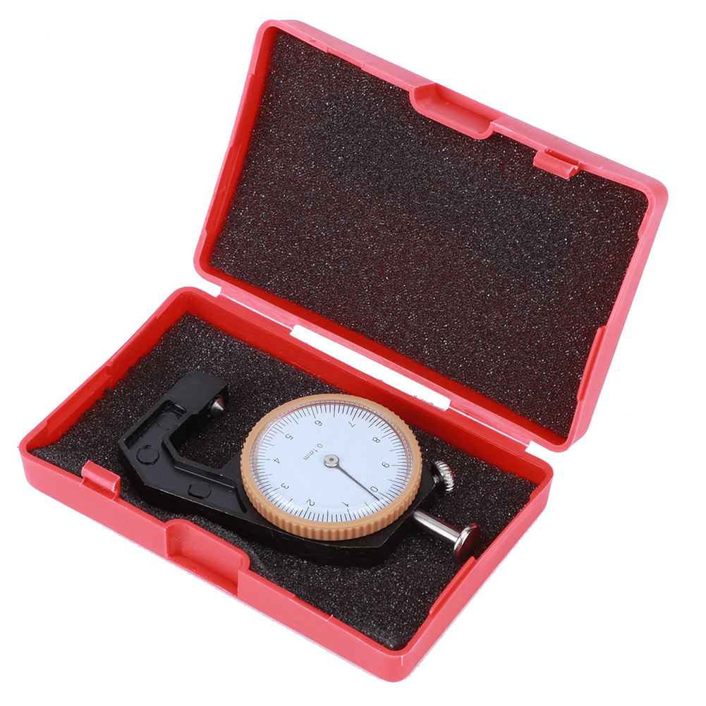 Tragbares Schwarzes Dickenmessgerät, Präzise Zur Messung Von Schmuck, Leder, Blechbearbeitungsgeräten, 0-10 Mm, Konischer Kopf