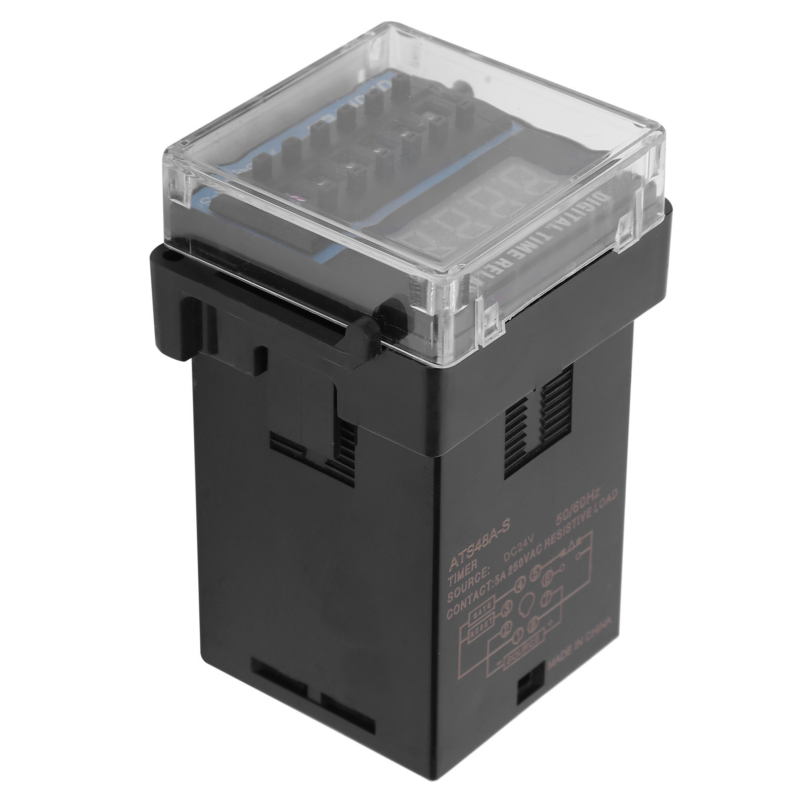 Ats48a-s Zeitverzögerungsrelais, 24 V Dc, Professioneller Zyklustimer, Steuerkomponente Für Schaltschränke, Einstellbarer Verzögerungstimer, Industrielles Relaismodul