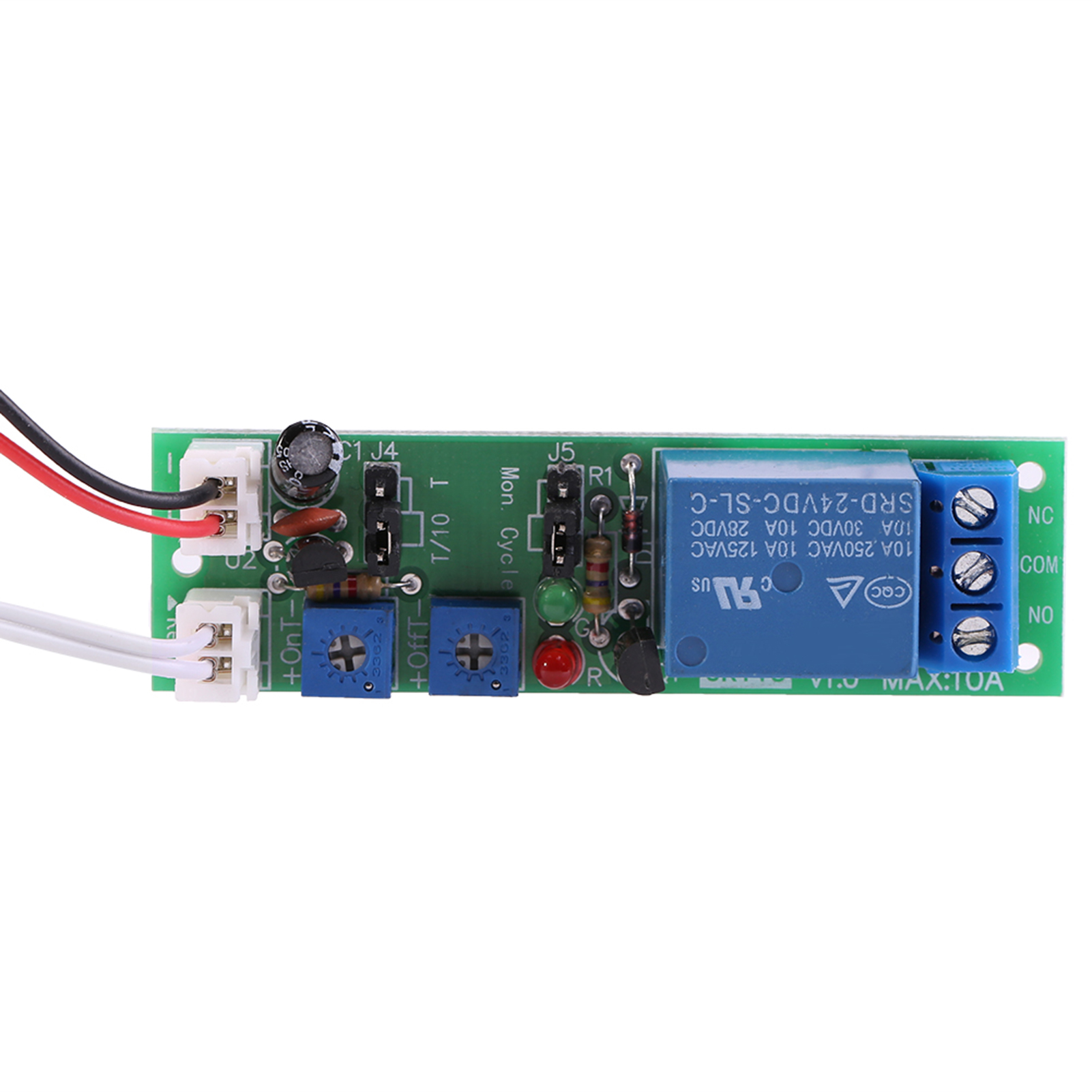 Einstellbares Zyklisches Timer-verzögerungs-ein/aus-relaismodul (24 V Dc, 0-30 Min)
