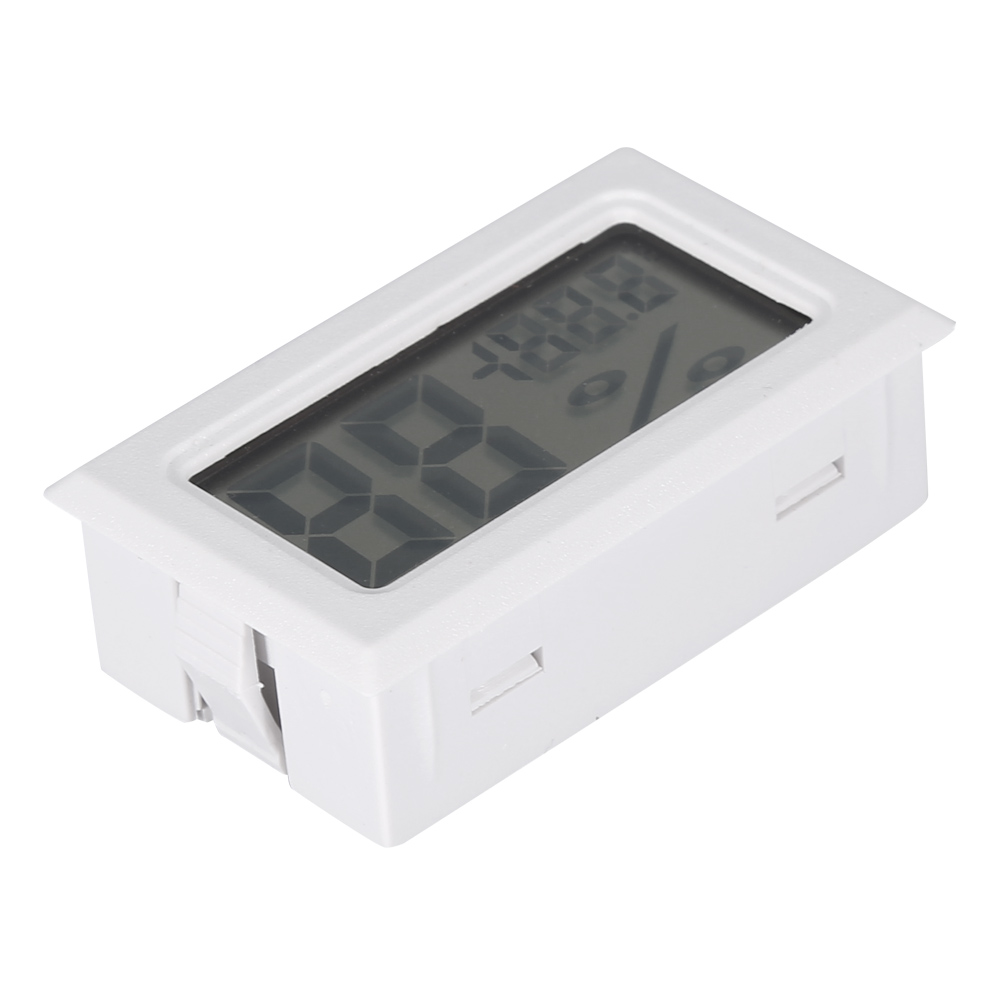 Digitales Lcd-thermometer Mit Hygrometer Für Den Innenbereich, Misst Luftfeuchtigkeit Und Temperatur, Für Zuhause, Büro Und Gewächshaus (weiß)