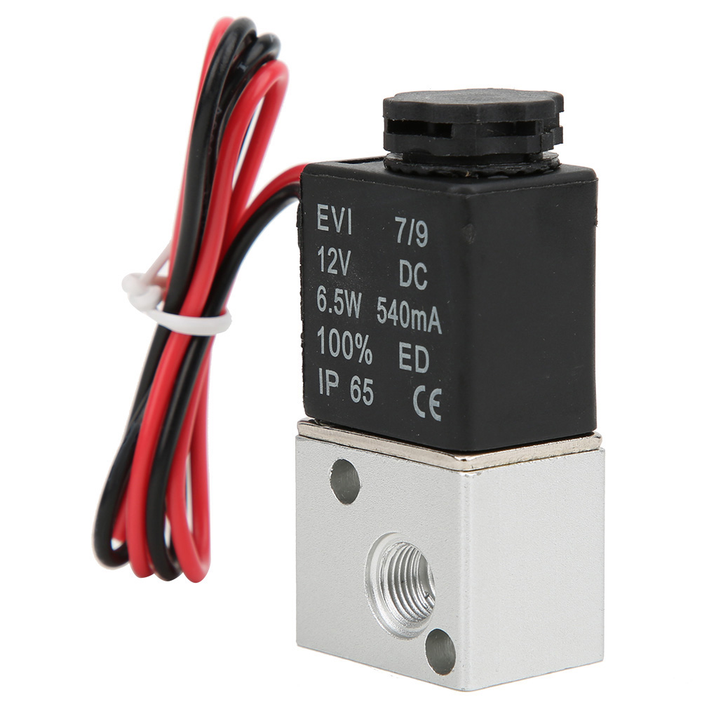 Direktwirkendes 2/3-wege-magnetventil Für Wasser, Luft Und Öl, Gehäuse Aus Aluminiumlegierung, G1/8-anschluss, 12 V Dc