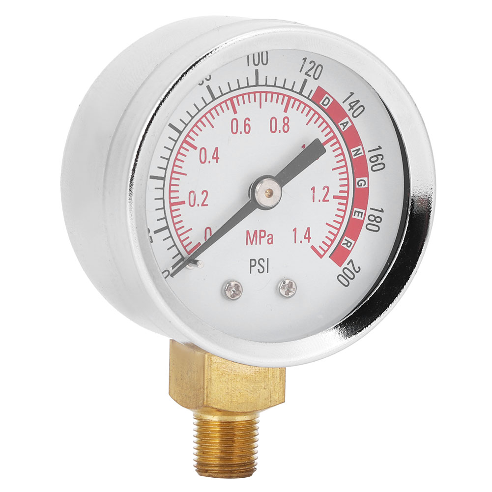 Professionelles Radialmanometer Y50 1,4 Mpa Für Industrielle Druckmessungen, Standardmanometer, Präzisionsinstrument, 50 Mm Zifferblatt.