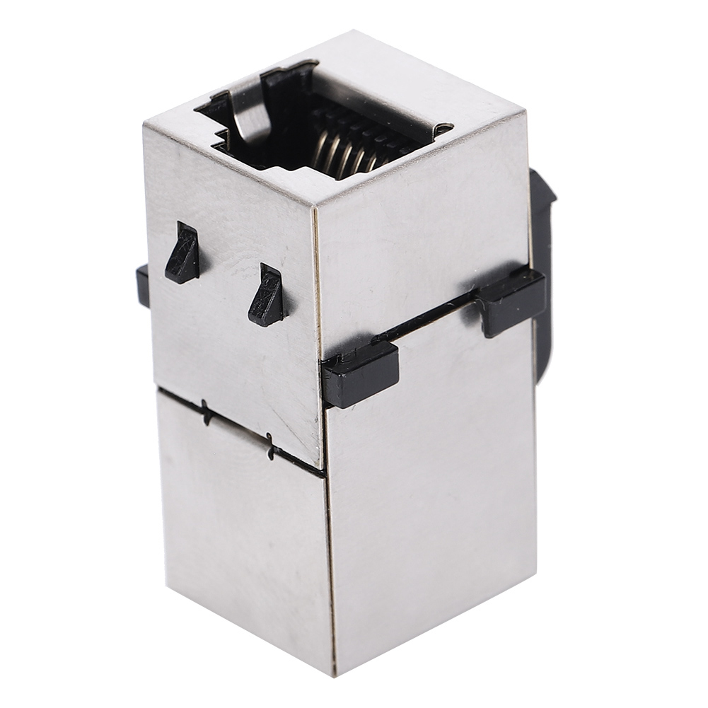 2er-pack Rj45 Cat6-durchgangsstecker, Weiblicher Netzwerkkabelstecker, Gerader Computerstecker, Hochleistungs-ethernet-verbindung