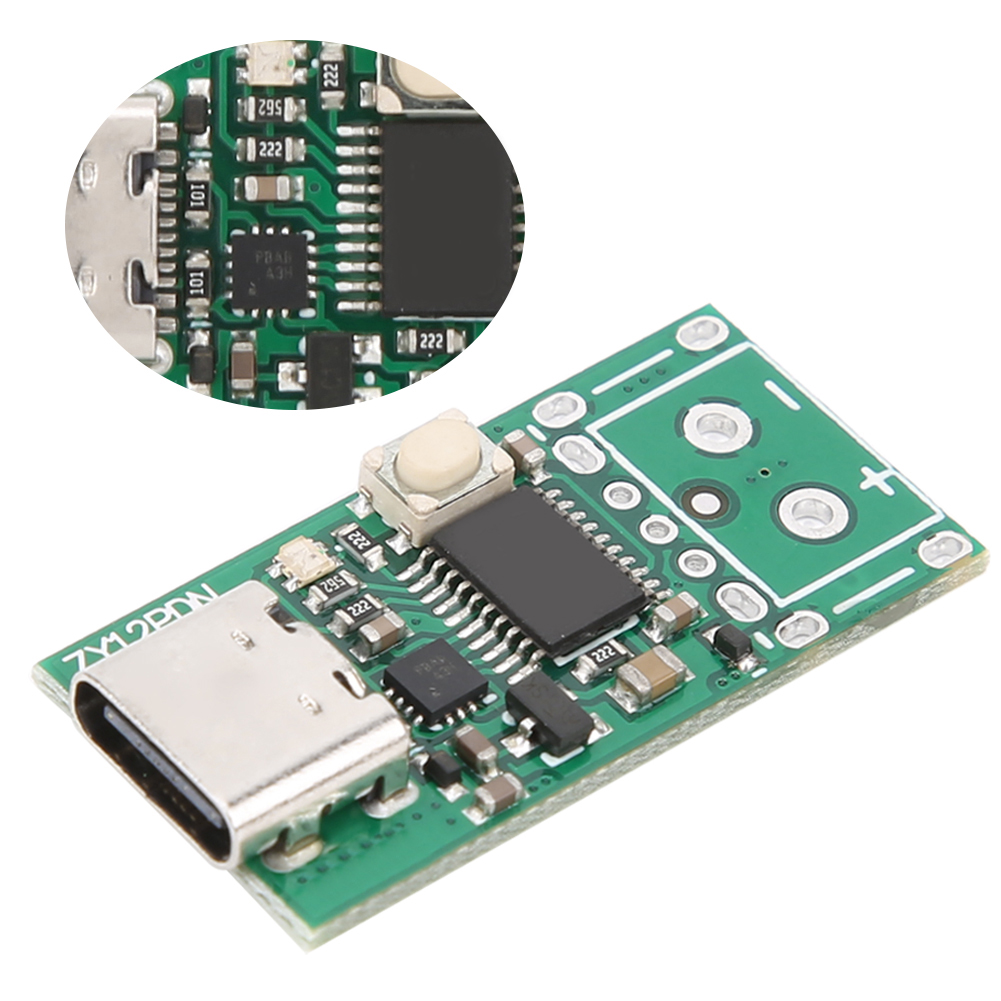 Usb-c Pd 100w Zy12pdn Ladetriggermodul, Schaltnetzteilplatine, Pd2.0/pd3.0 Kompatibel, Schneller Stromrichter Für Elektronikprojekte, Spannungstrigger.