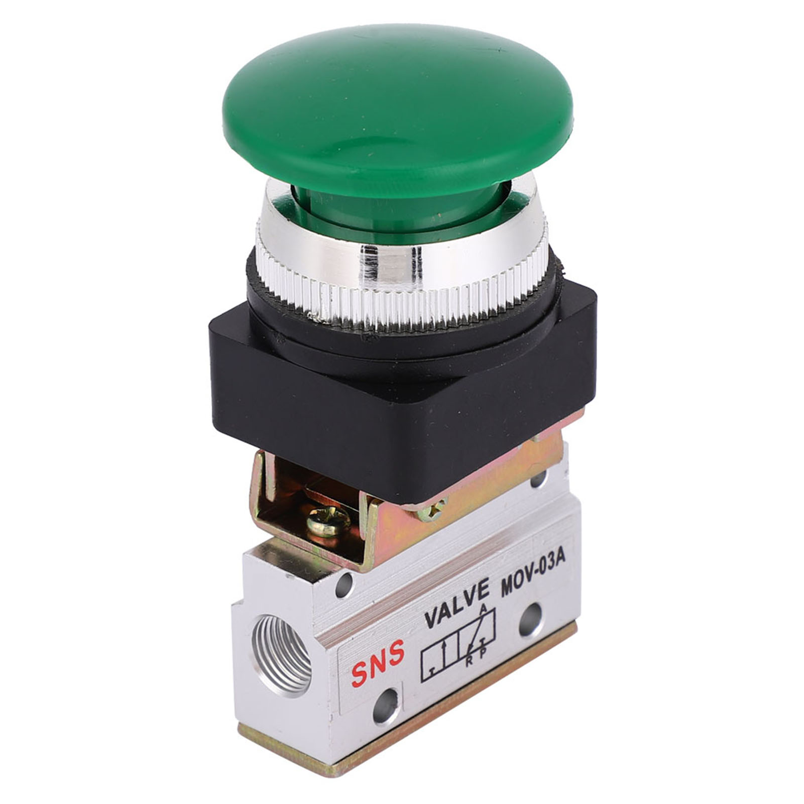 Pneumatischer 3-wege-drucktaster G1/8 - Mechanisches Ventil Mov-03a Mit 2 Positionen