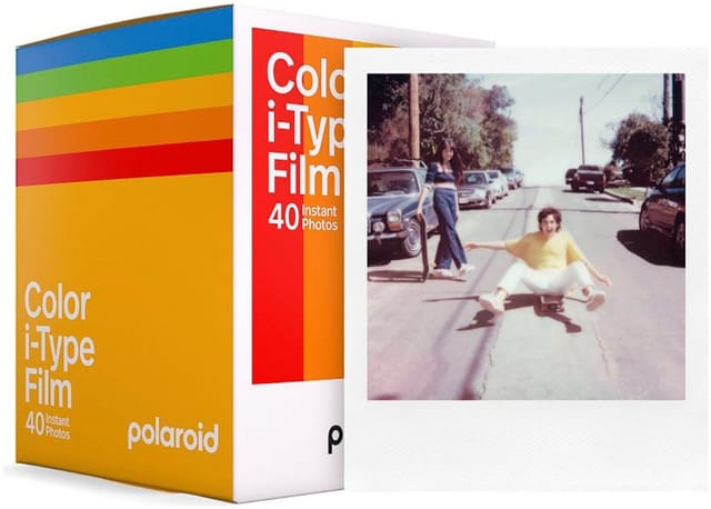 Polaroid Color Film i-Type (8 exposures) - White Frame - 5-pack