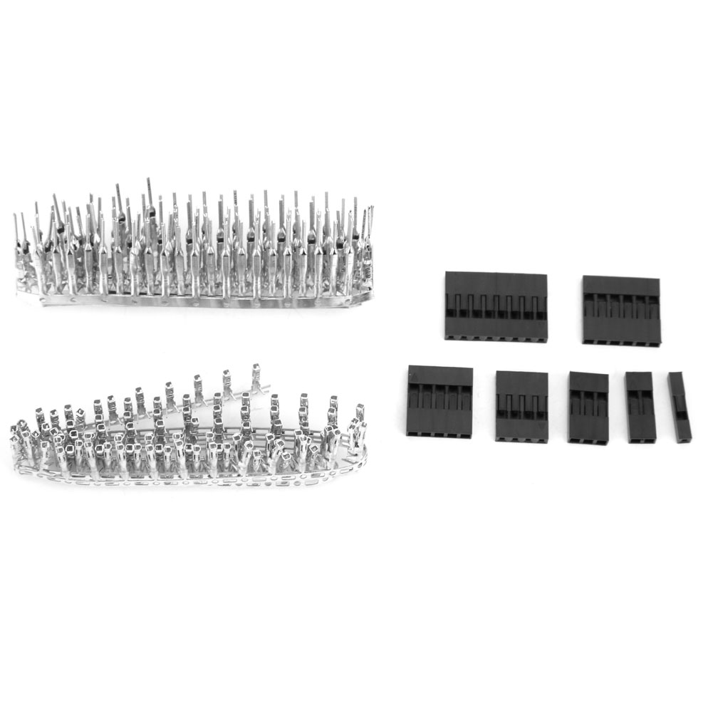 310-teiliges Set Mit 2,54-mm-stiftverbindern (männlich/weiblich), 9 Werte, Awg28-flachbandkabel, Verschiedene Gehäuse