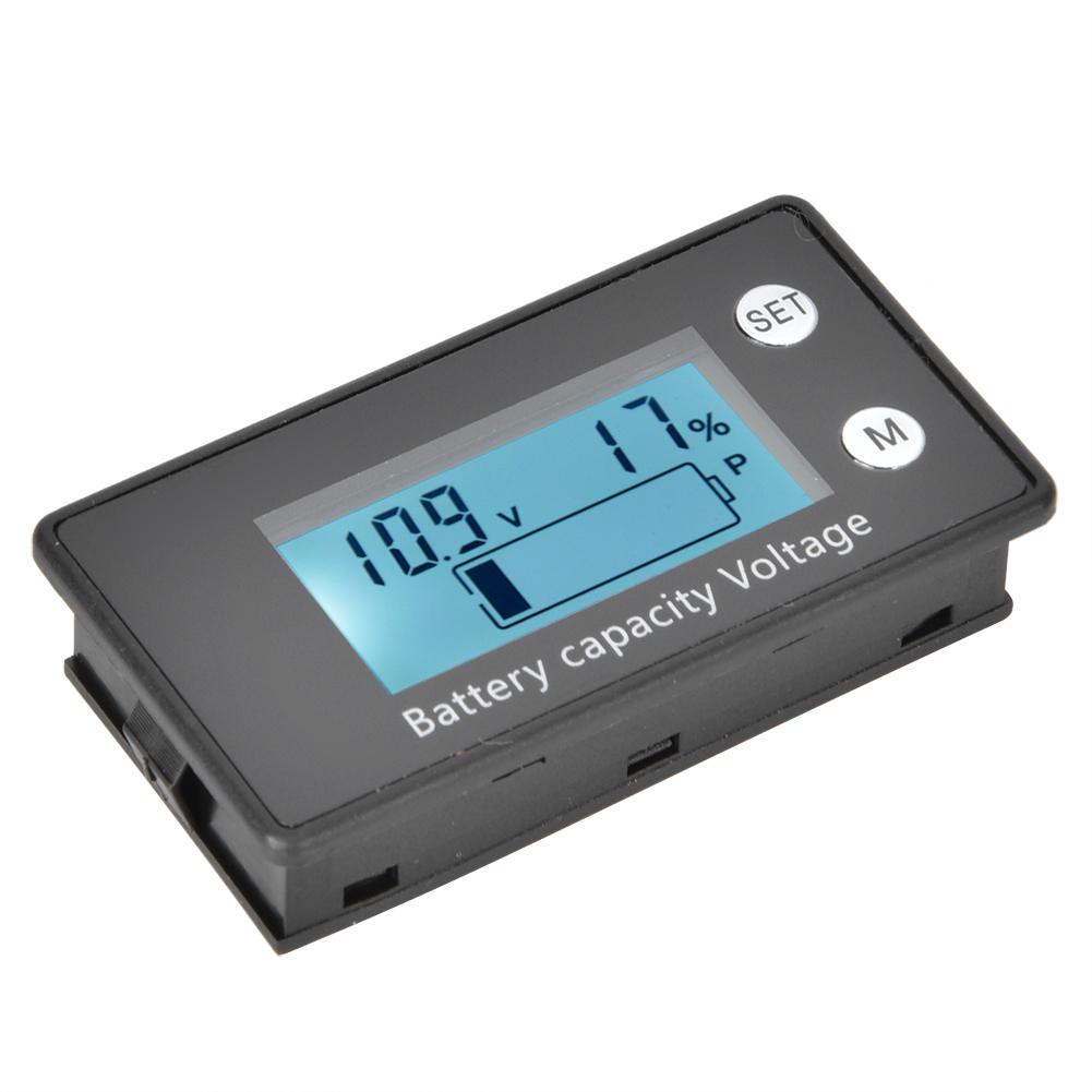 Tragbares Digitales Lcd-voltmeter, Batteriebetrieben, Gleichstrom 10–100 V, Industriewerkzeug, Weiß