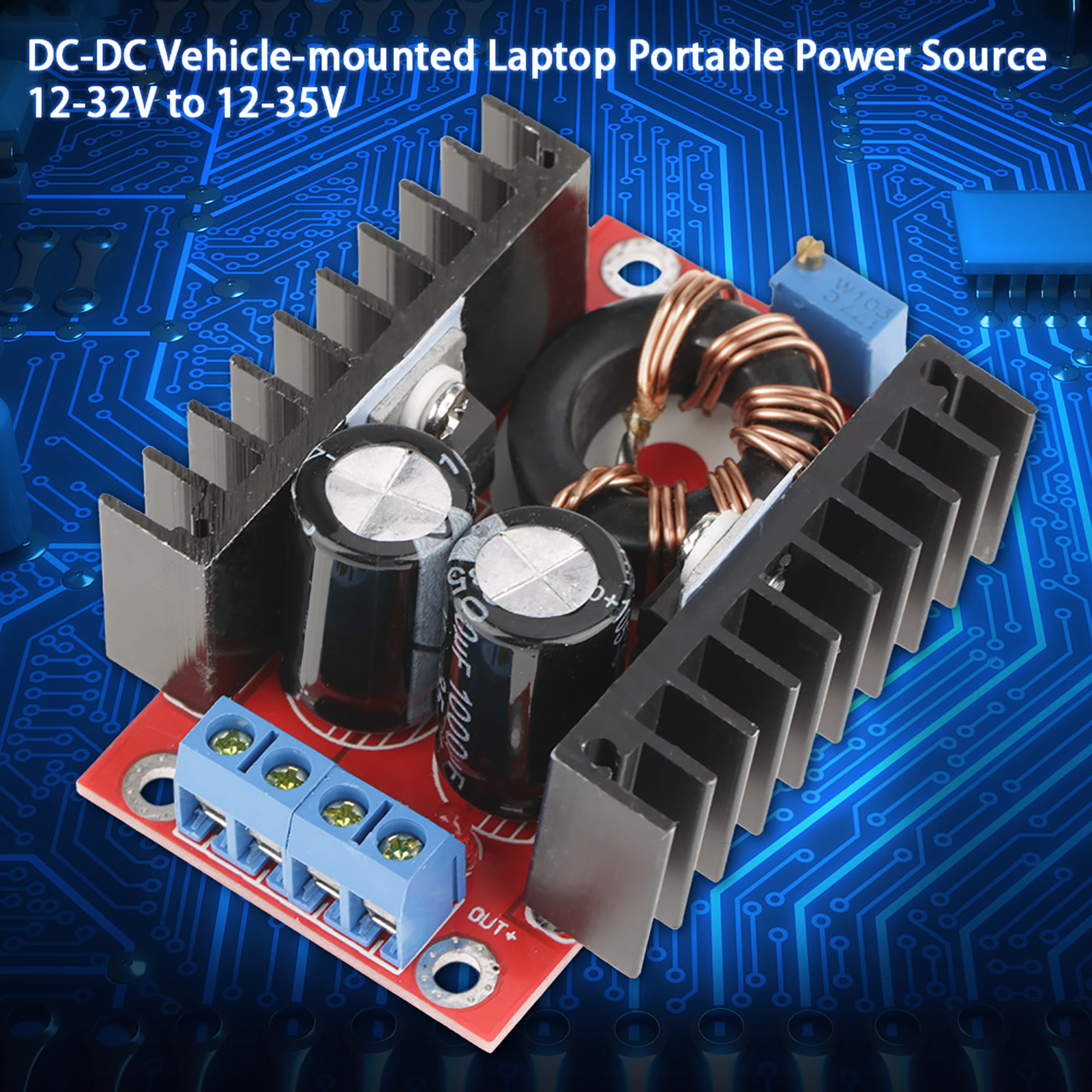 150-w-dc/dc-aufwärtswandler, Einstellbarer Spannungsregler, Step-up-modul, 12–32 V Auf 12–35 V Netzteil