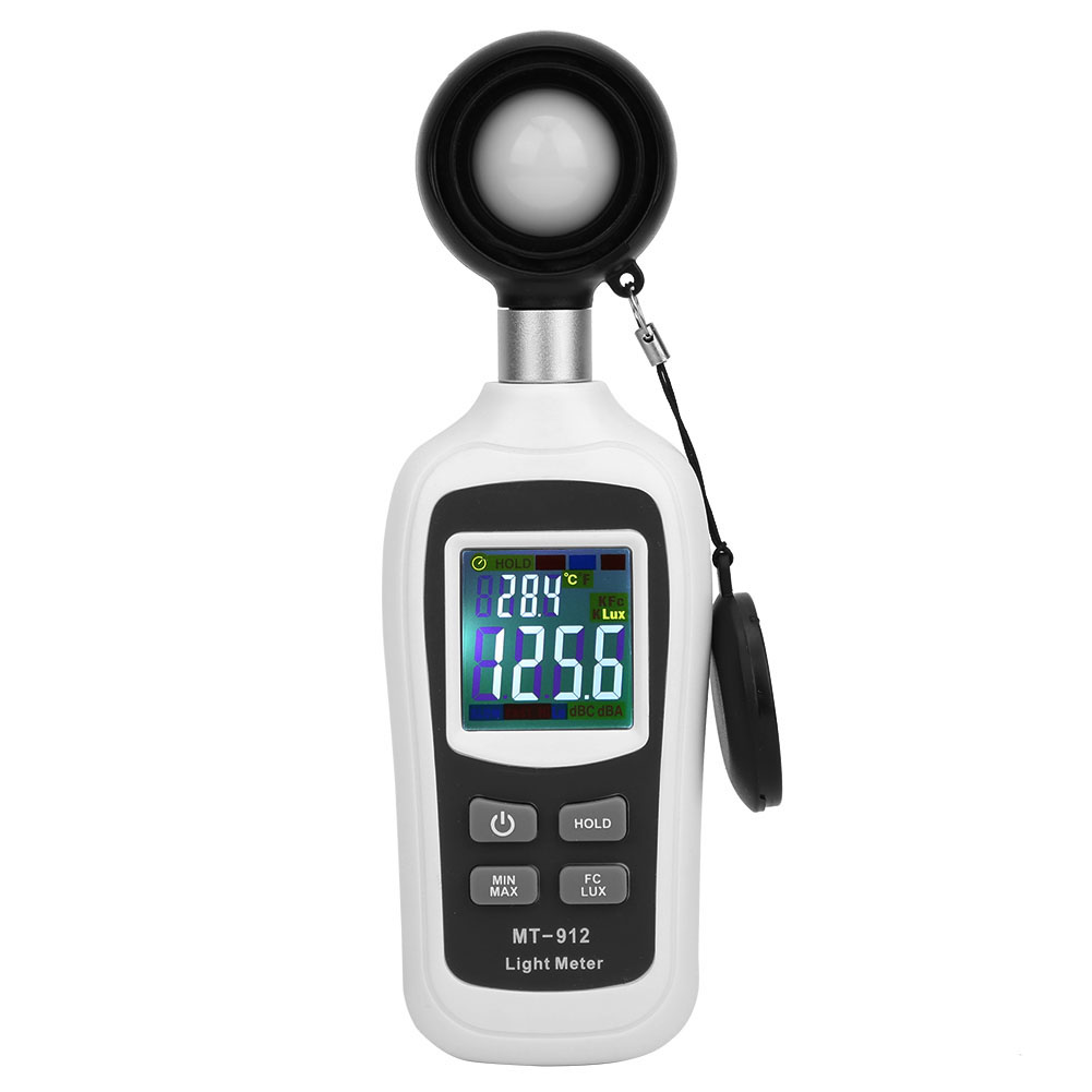 Tragbares Digitales Photometer 0-20000 Lx, Hochpräzises Luxmeter Mit Temperaturmessung