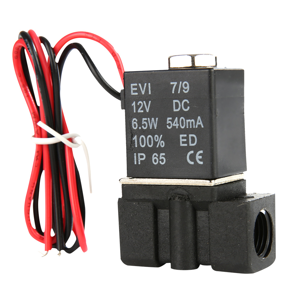 2-wege-magnetventil Aus Kunststoff, 1/4"-npt-anschluss, Normalerweise Geschlossen, 12 V Gleichstrom