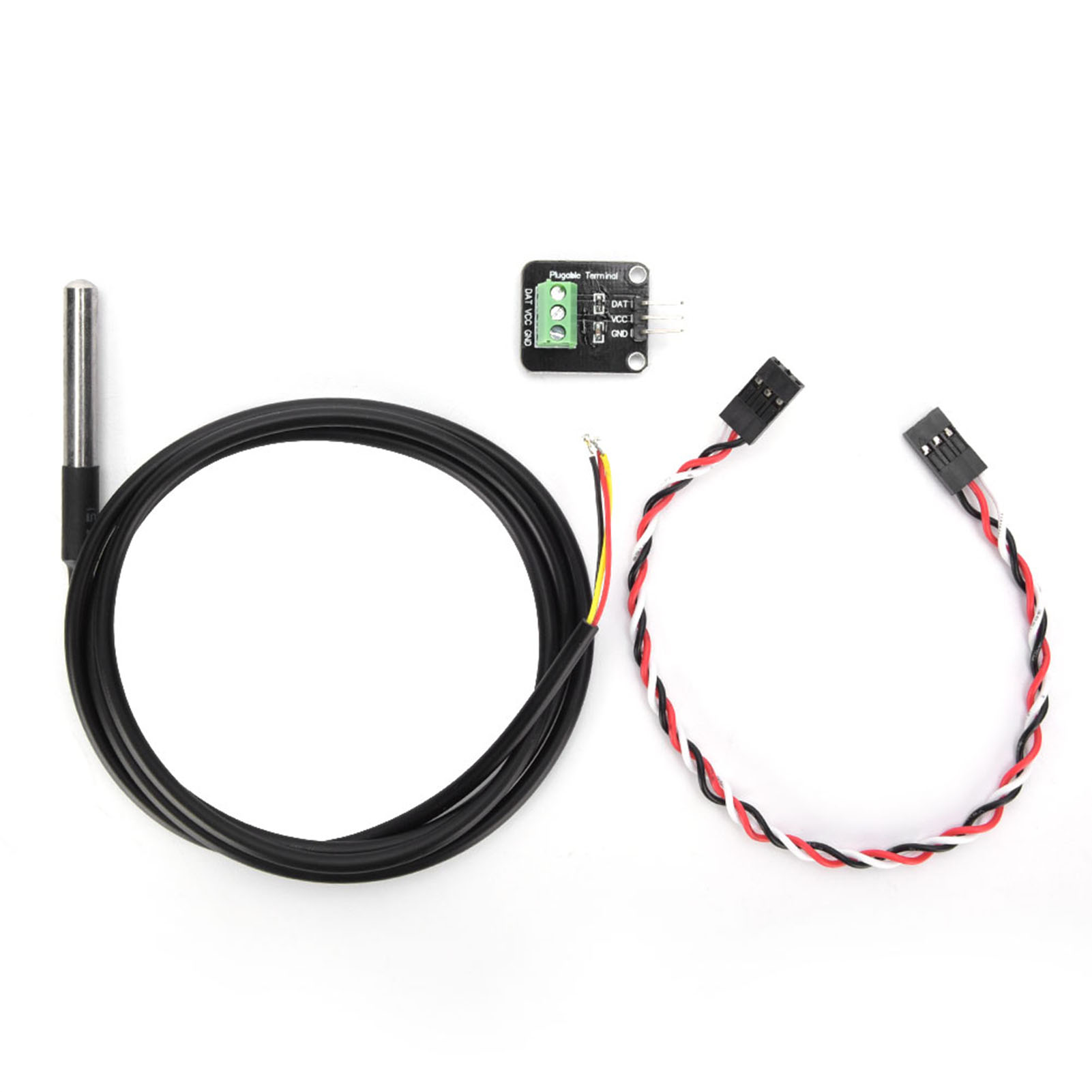 Wasserdichter Temperatursensor Aus Edelstahl, Wärmesondenmodul, Einteiliges Elektronikset