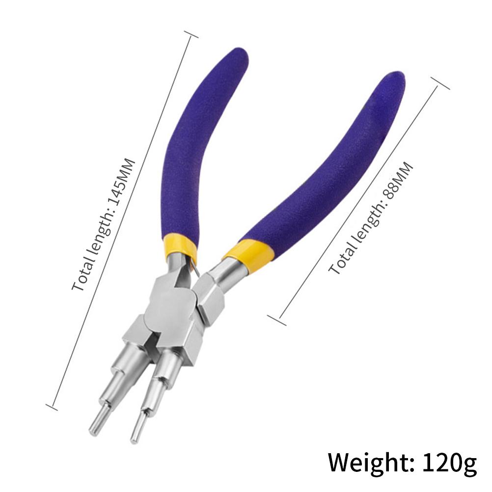 6-in-1 Multifunktionszange Für Die Schmuckherstellung, Zum Formen Von Schlaufen Und Ringen, Für Drähte Von 2 Mm Bis 9 Mm, Rutschfester Griff, Diy-bastelwerkzeug