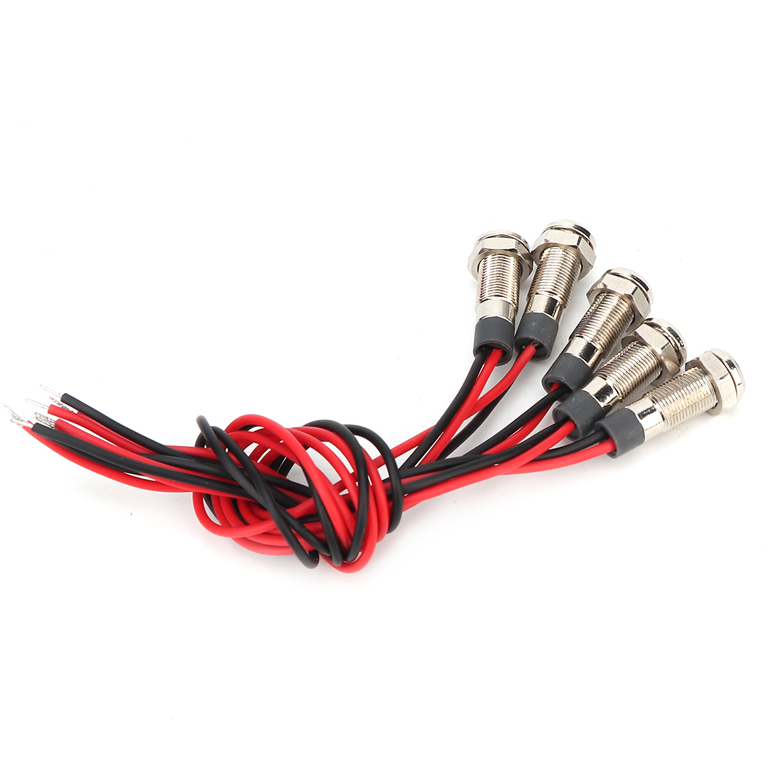 Ip66 Wasserdichte 6-mm-led-metalllampe Mit 1 Schließerkabel (ac220v) – 5er-pack Signalleuchten
