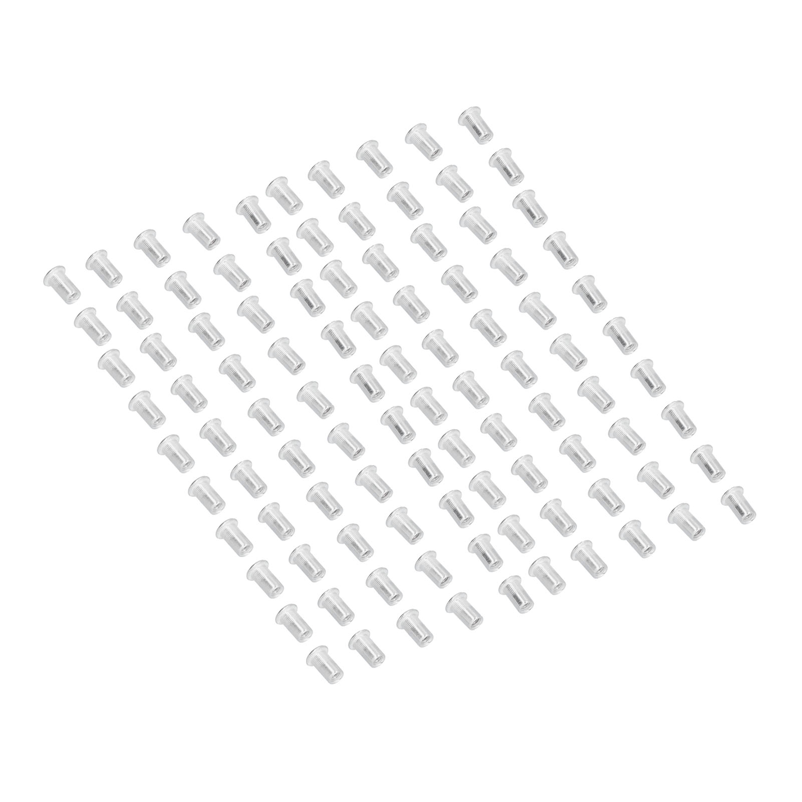 100 Aluminium-nietmuttern Mit Flansch, Rostfrei Und Korrosionsbeständig, Hardware-set Mit Gewindebefestigungen
