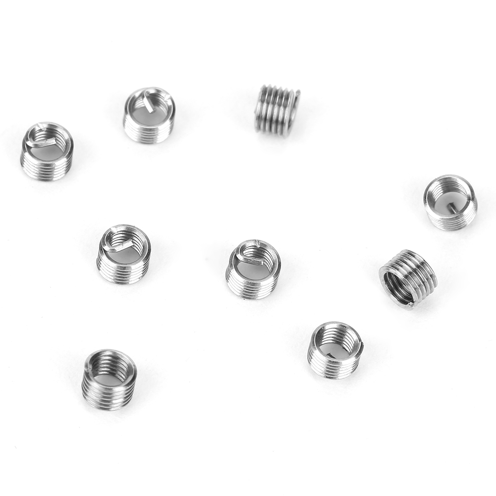 100 Gewindeeinsätze M3, Edelstahl A2 Ss304, Helicoil-typ, Gewindereparaturspirale, 2d-länge, 0,5 Steigung