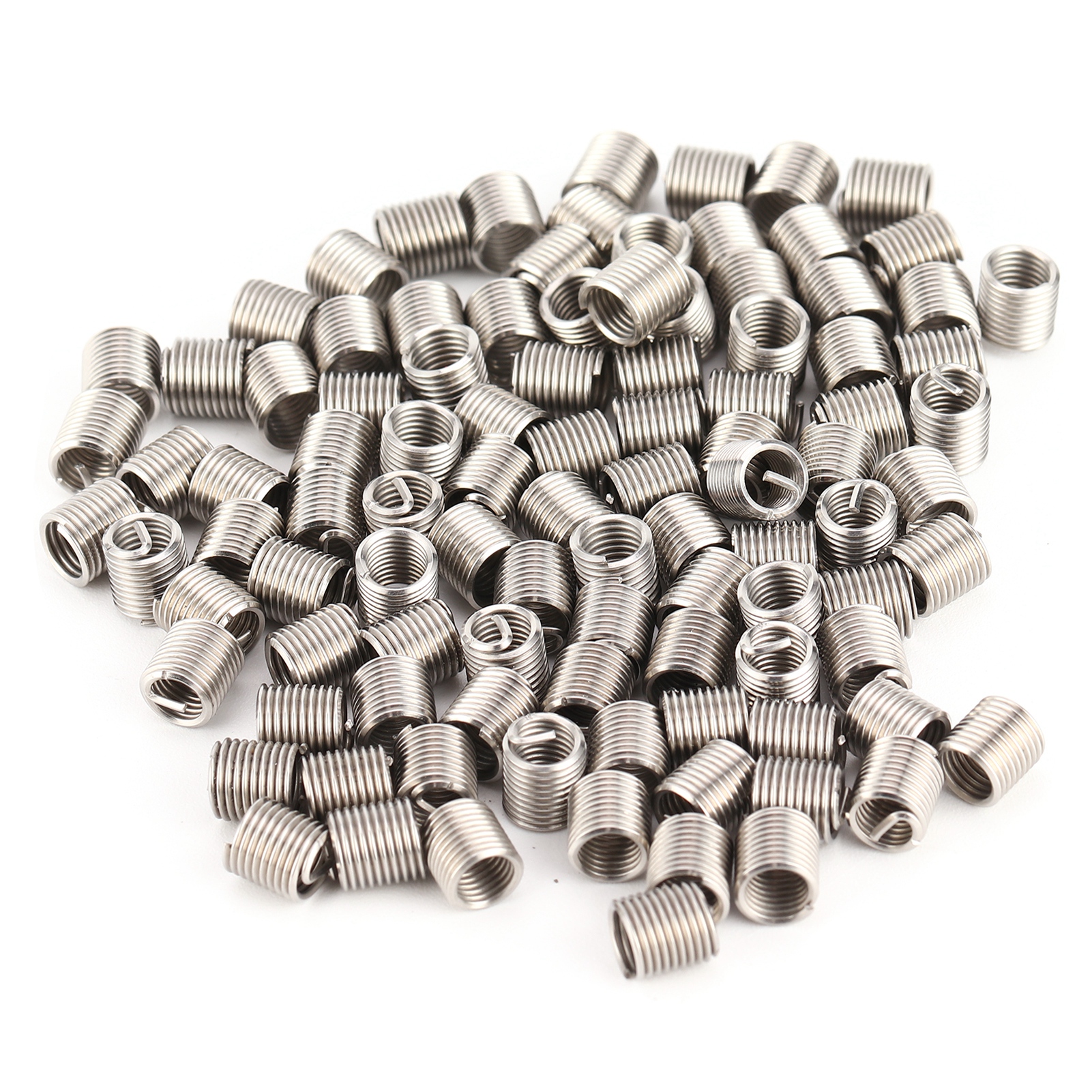 100-teiliges Set Bestehend Aus M5x0,8x2d Gewindeeinsätzen, Gewindeschutzhülse, Reparaturwerkzeug, Befestigungselement, Gewindenuss Und Schraubenreparaturset.