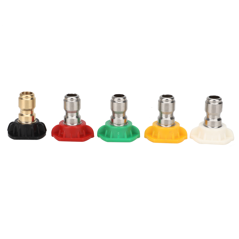 Set Mit 5 Hochdruckreinigerdüsen, 1/4"-schnellanschluss, 5 Farben, 5 Winkel, Für Kärcher K025