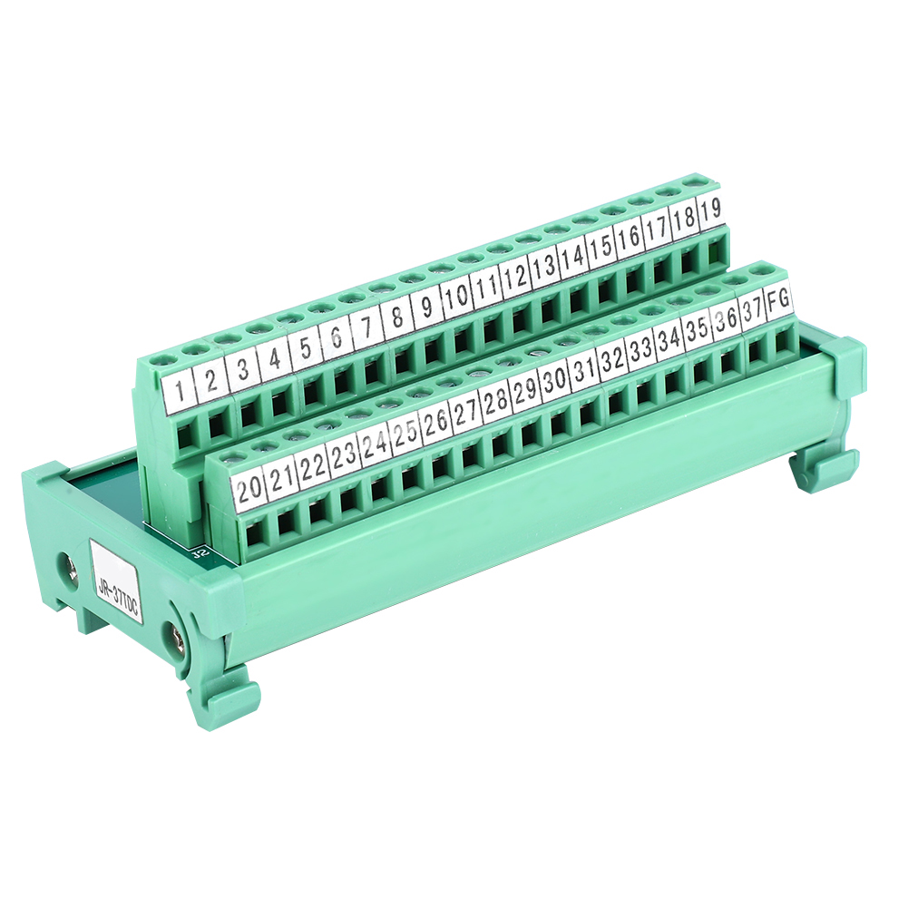 Schraubklemmenblock-steckverbinder Für Sps-modul Db37p, 35-mm-din-schiene, Stromversorgung