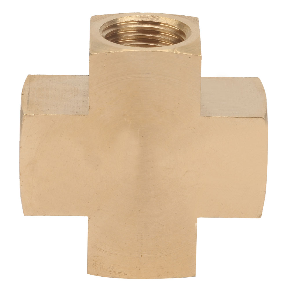 1/4" Fnpt Messingverschraubung, 4-wege-adapter, Industrieller Innengewindeanschluss