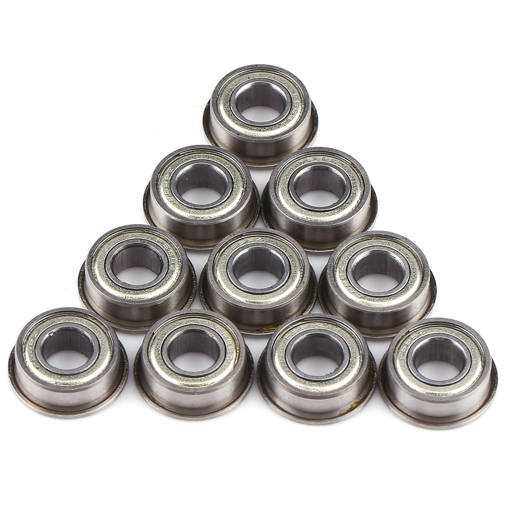 10 Stück F686zz Doppelflansch-kugellager Aus Metallstahl Mit Kragen 6x13x5 Mm
