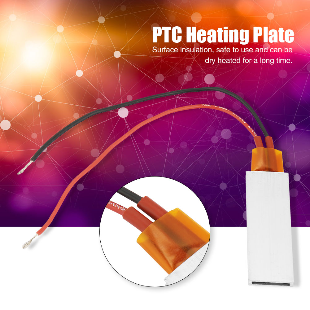 12v 220°c Ptc-aluminium-heizplatte Mit Thermostat