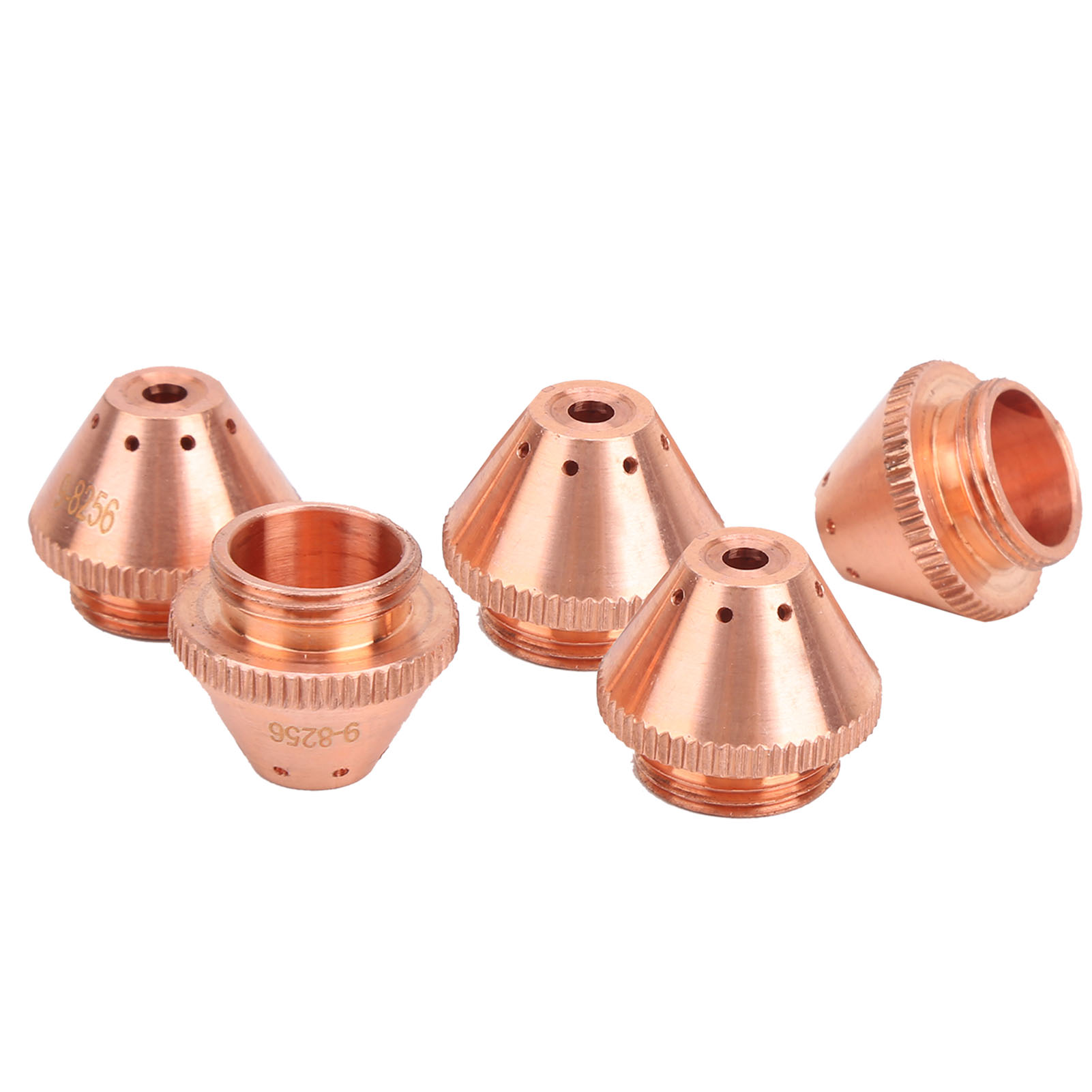 Set Mit 5 Plasmaschneiddüsen 9-8256, Kupferkappe Für Brenner, Industrieschweißzubehör