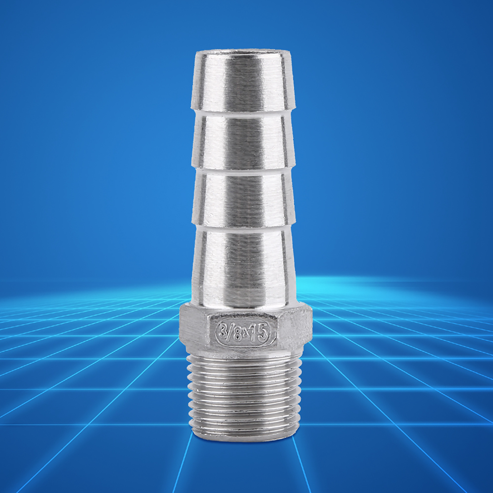 Bsp-außengewindeanschluss Für Benzinschlauch, Schlauchanschluss Mit Widerhaken (3/8" X 15 Mm)