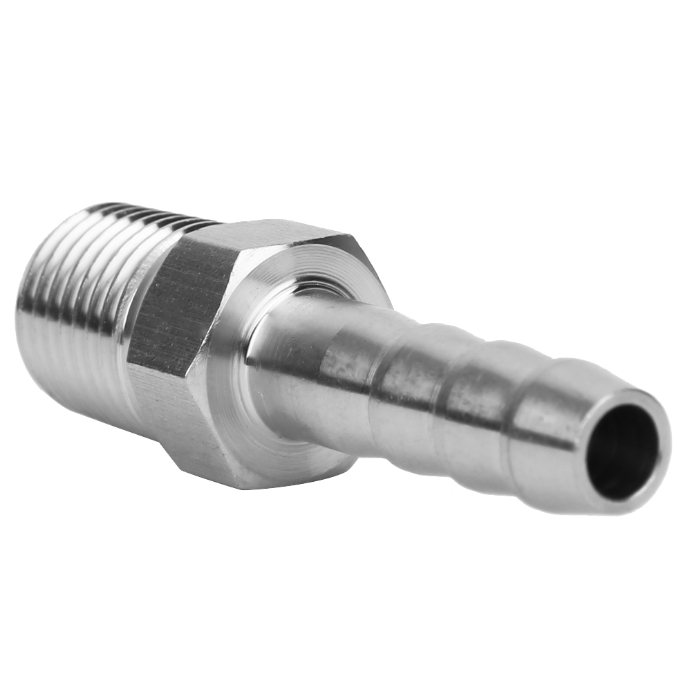 Zweiteilige Schnellkupplung Aus Edelstahl, 1/4"-bspt-außengewinde, Schlauchdichtung, 8-mm-rohrverbinder, Sanitärarmatur