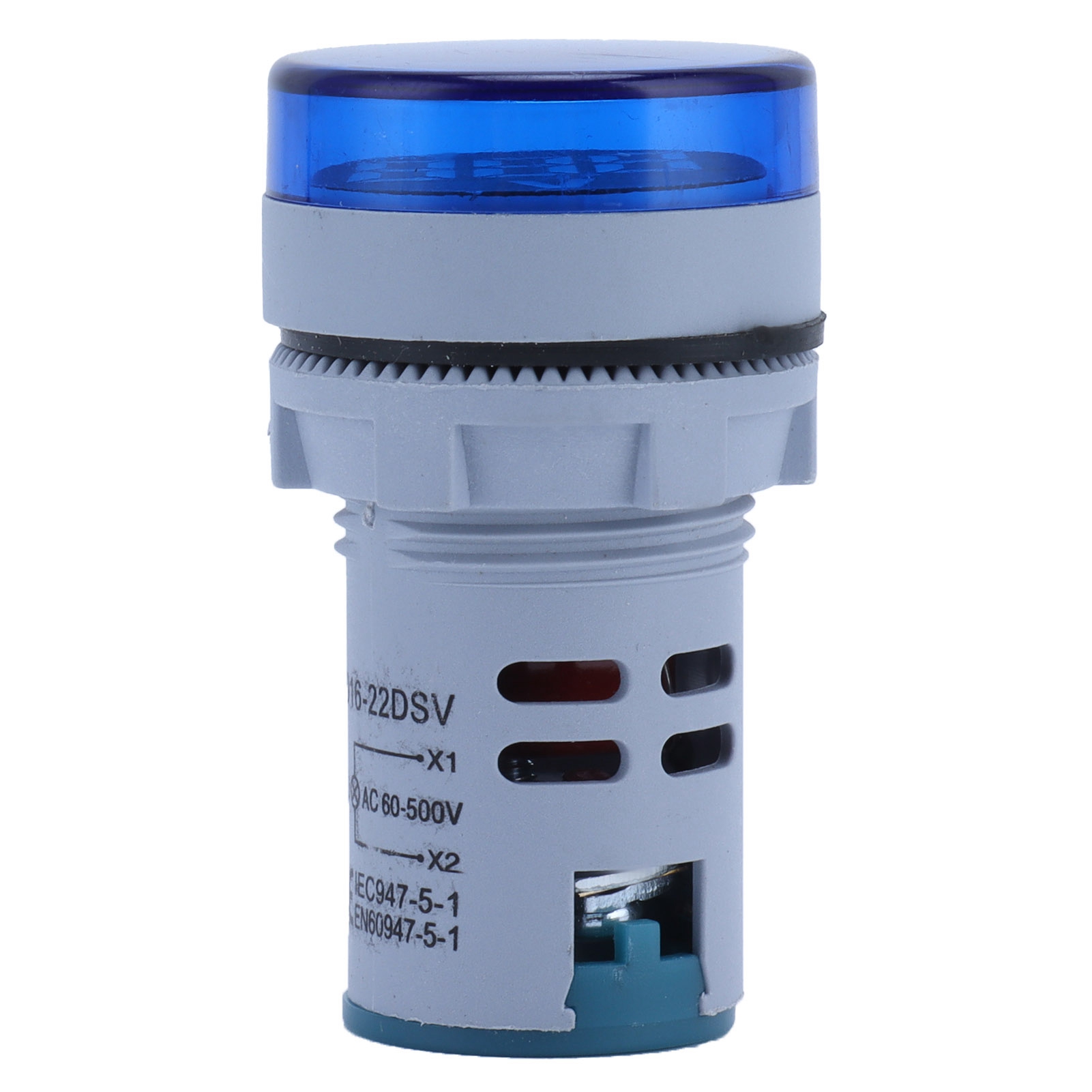 Rundes Digitales Voltmeter Ad16-22fsv, Wechselspannungsanzeige 60–500 V, Blaue Kontrollleuchte, Led-amperemeter, Industriegehäuse, Präzise Messung