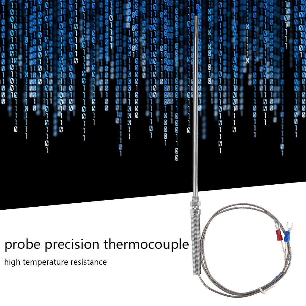 Thermoelement Typ K, M8-gewinde, 200 Mm Messdraht, Temperatursensor 0-400 °c (1 M)