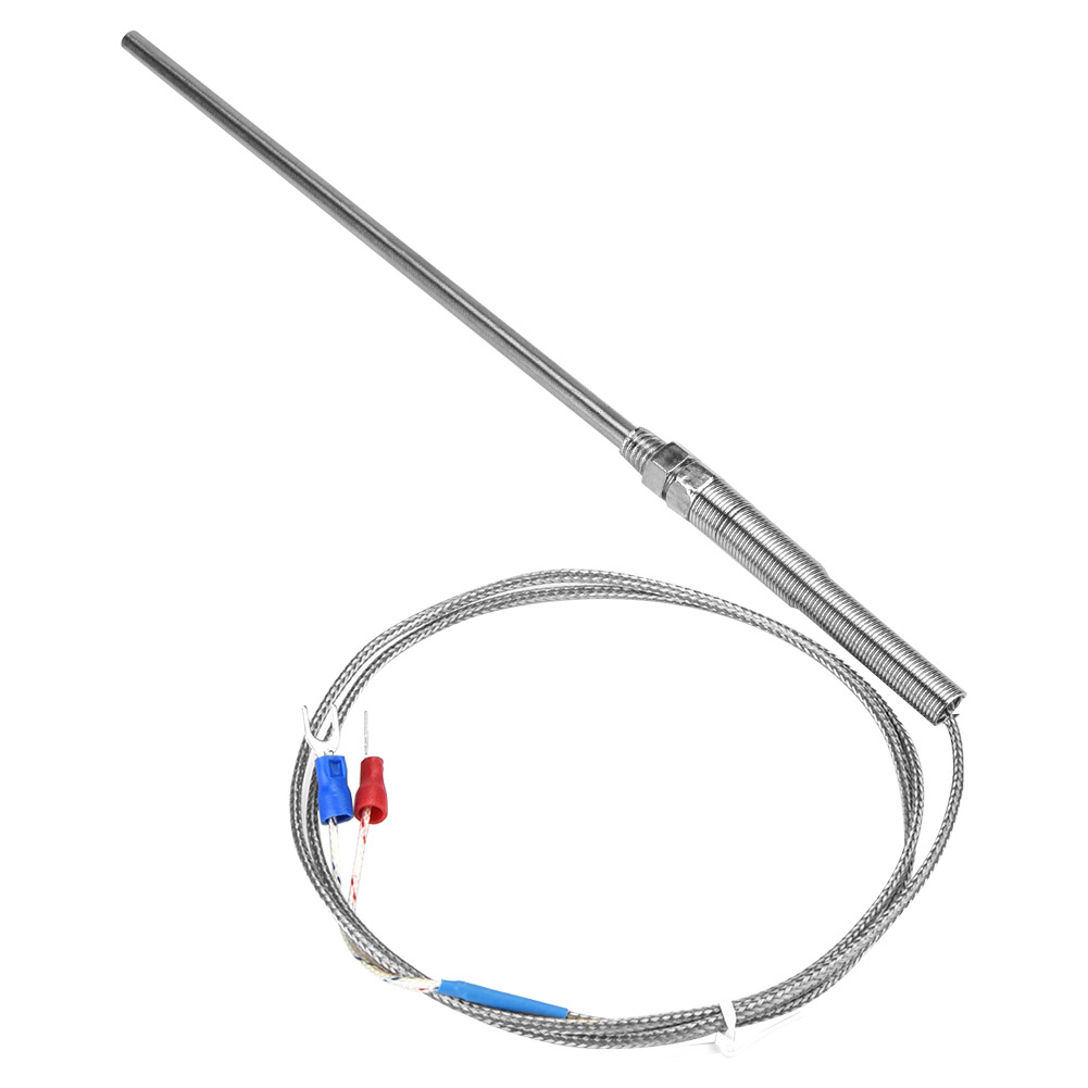 Temperatursensor K Thermoelement M8 Gewinde, 150 Mm Sonde, 0-400 °c Draht (1 Meter)