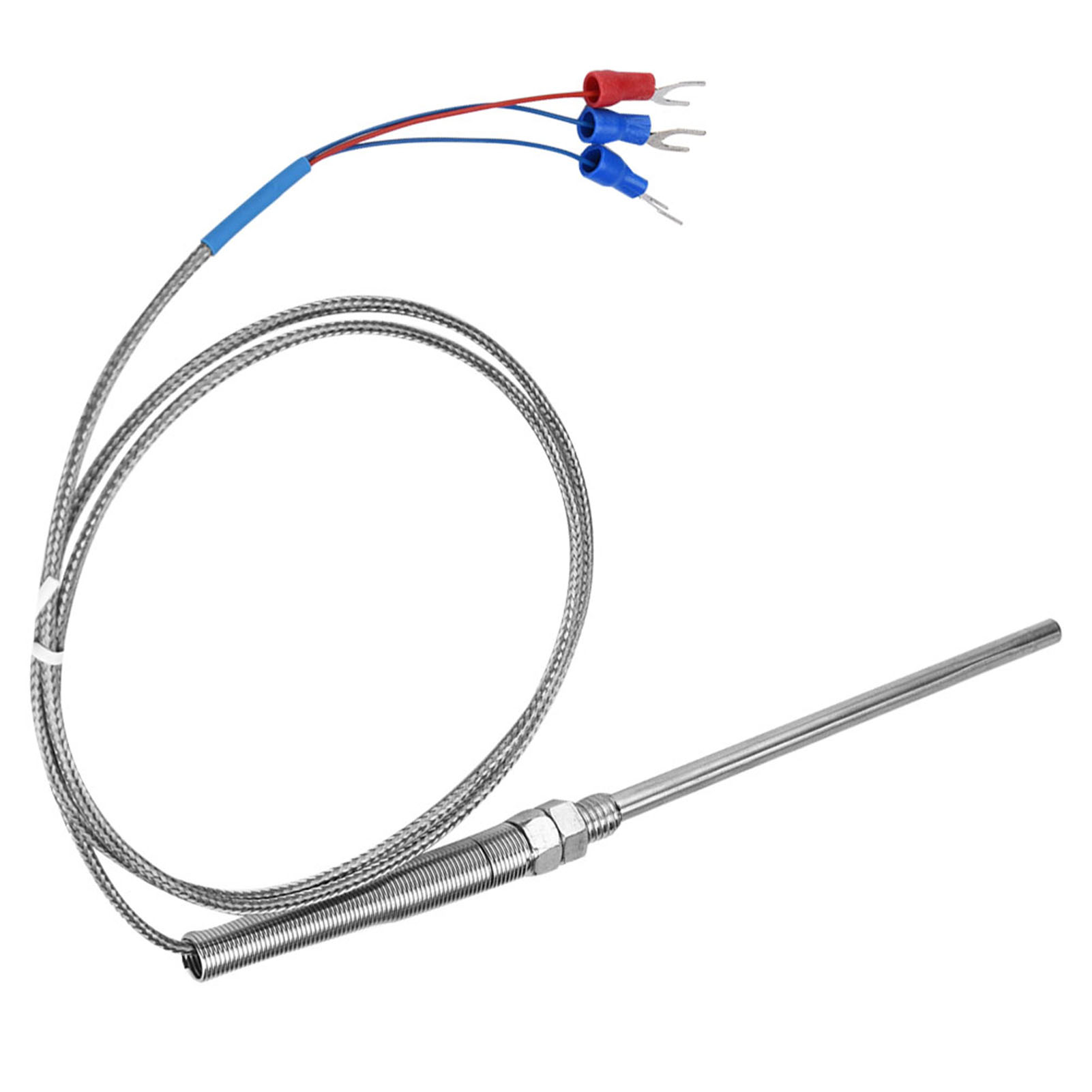 Pt100-platin-widerstandstemperatursensor, M8-100-mm-gewindesonde, 1 M Kabel, Messbereich 0–400 °c, Präzisions-thermoelement