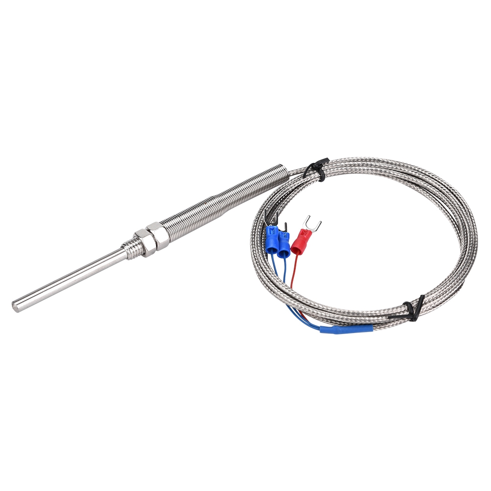 Pt100 Platin-widerstand, M8-gewinde, 50 Mm Thermoelement-temperatursensor, 0–400 °c, 2 M Kabel