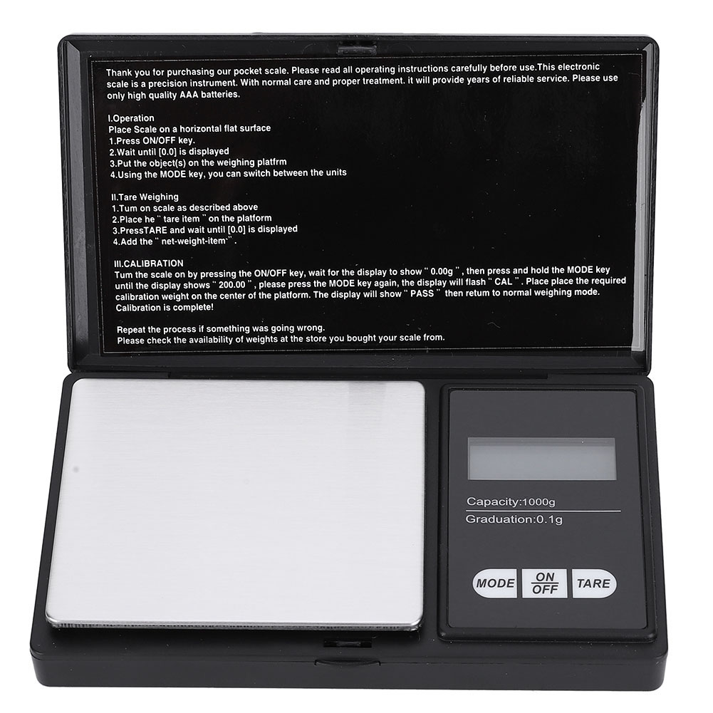 Hochpräzise Digitale Led-taschenwaage Für Gold, Silber, Schmuck Und Diamanten – 1000 G/0,1 G