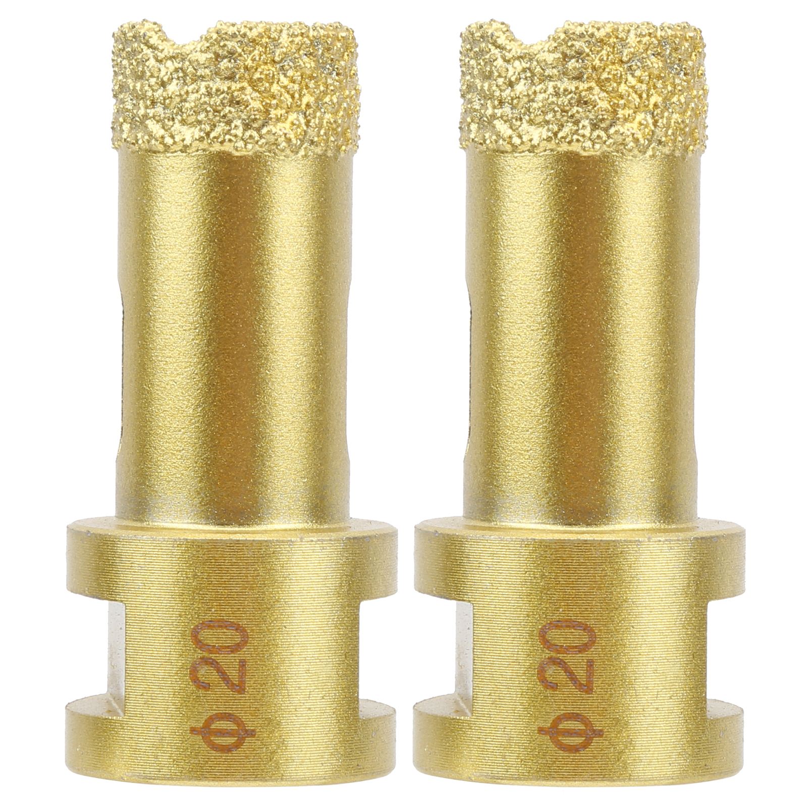 Set Mit 2 M14 20-mm-diamantkernbohrern, Beton- Und Marmorbohrern, Gelöteter Lochsäge Zum Bohren, Profiwerkzeug