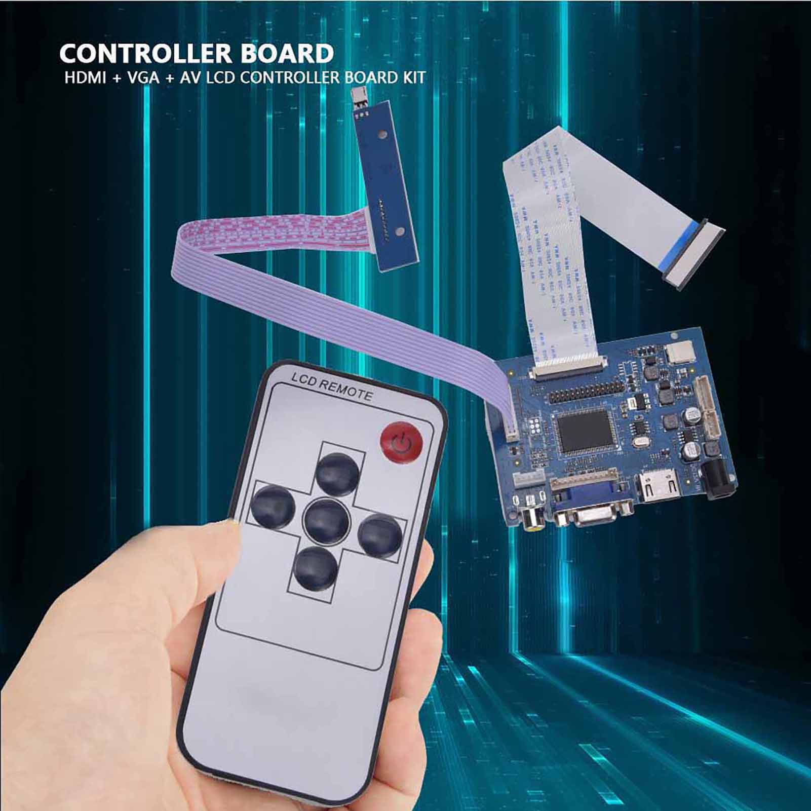 50-polige 800x480 Hdmi Vga Av Lcd-controllerplatine Für At070tn92 At070tn90 At070tn94 Monitore
