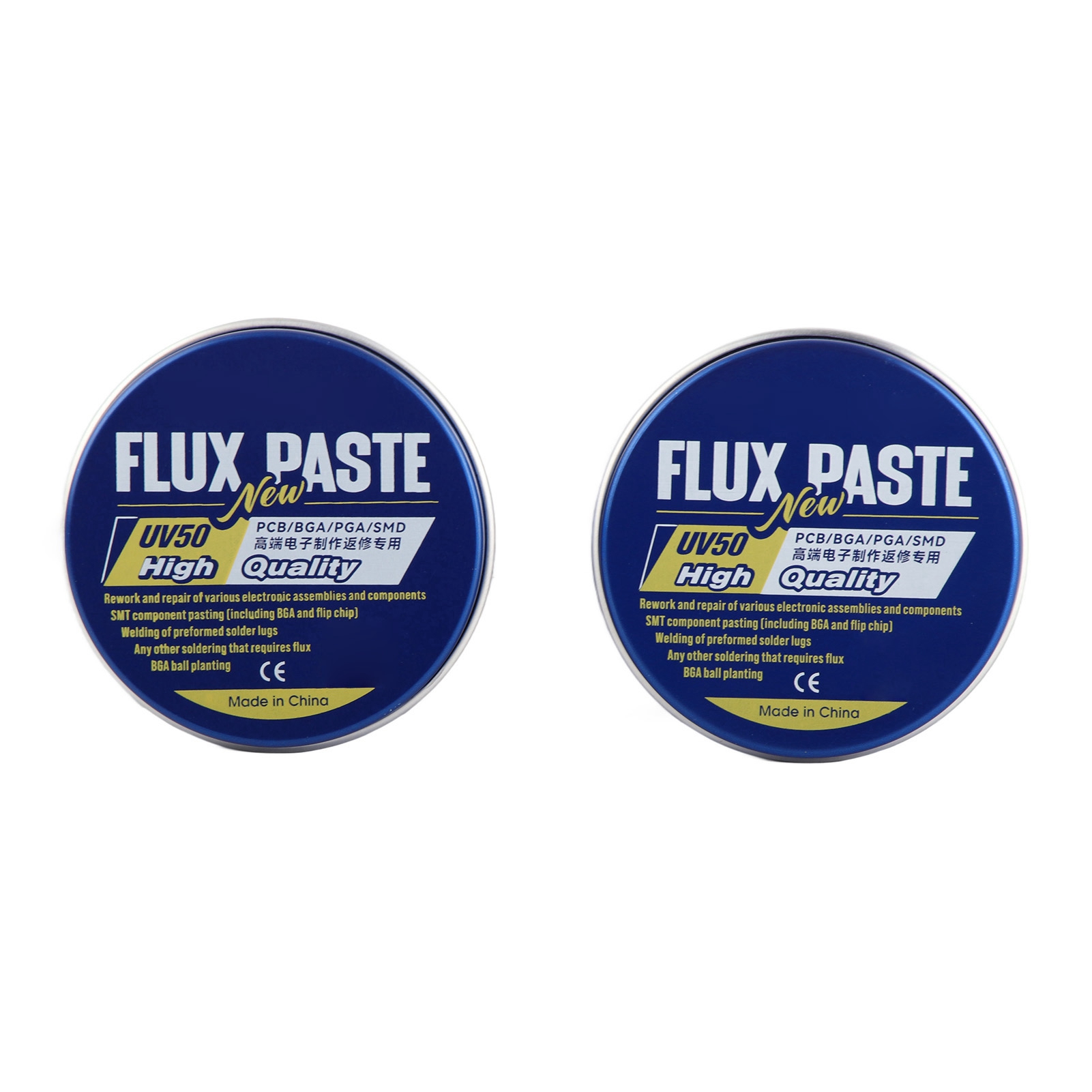 Flux Uv50 Lötpaste, 2 Stück, Korrosionsfreie Lötpaste, Professionelles Lötzubehör Für Die Elektronikreparatur.