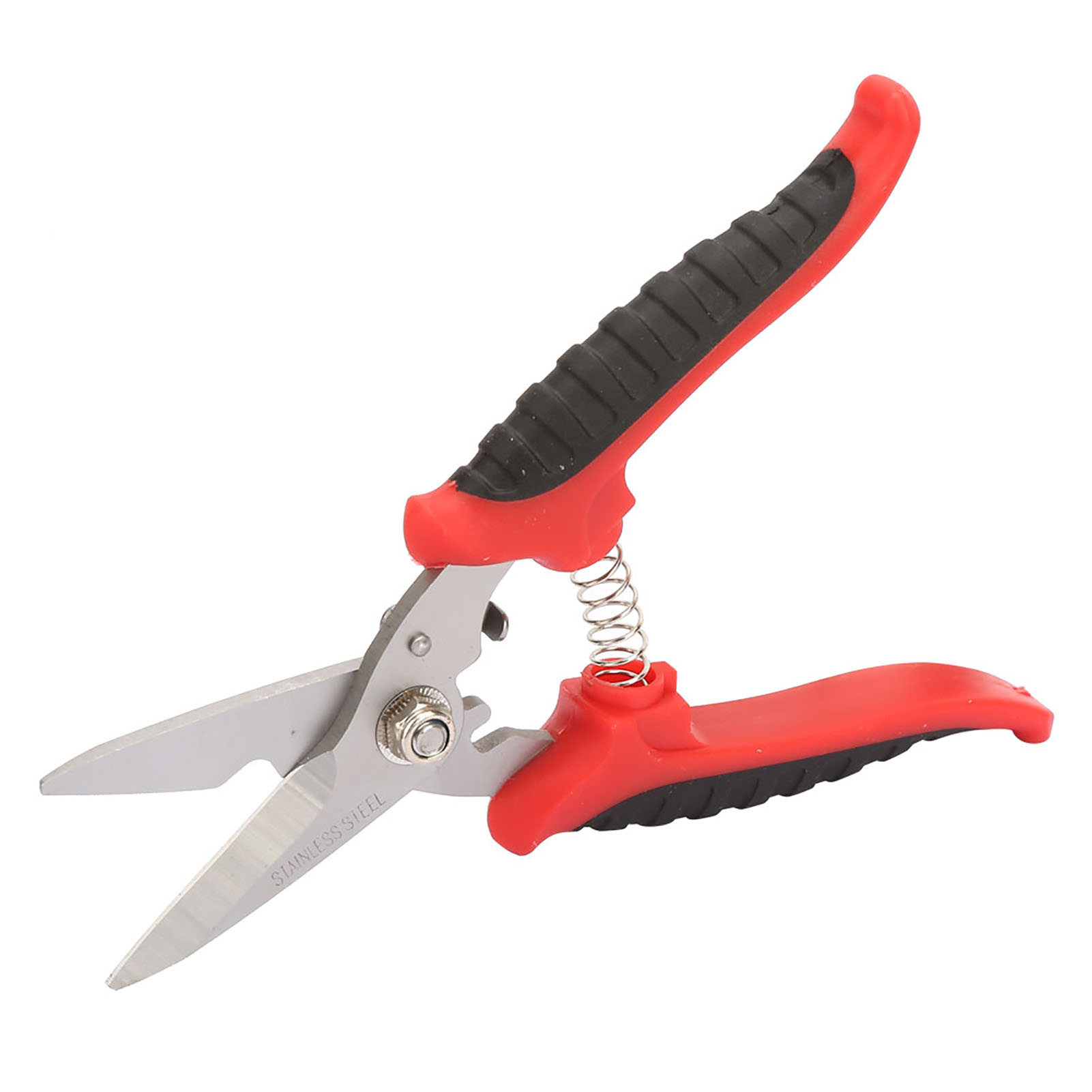 180 Mm Mehrzweck-gartenschere Aus 3cr13-stahl, Gerader Kopf, Kunststoffgriff, Für Elektriker