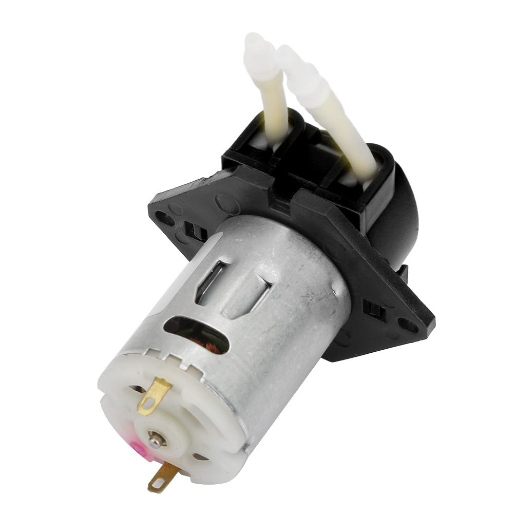 Selbstbau-peristaltikpumpe 24v Dc 2x4mm, Schwarz, Für Laborzwecke, Präzise Flüssigkeitsdosierung