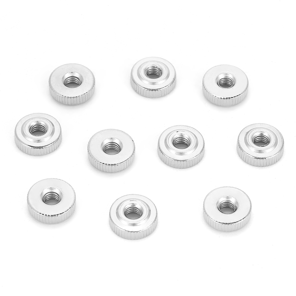 Handgerändelte Muttern M3 M4 M5 M6 M8 M10, Packung Mit 10 Stück, Typ Gb807, Gerändelte Flügelmuttern Aus Stahl, Schnelle Werkzeuglose Befestigung.