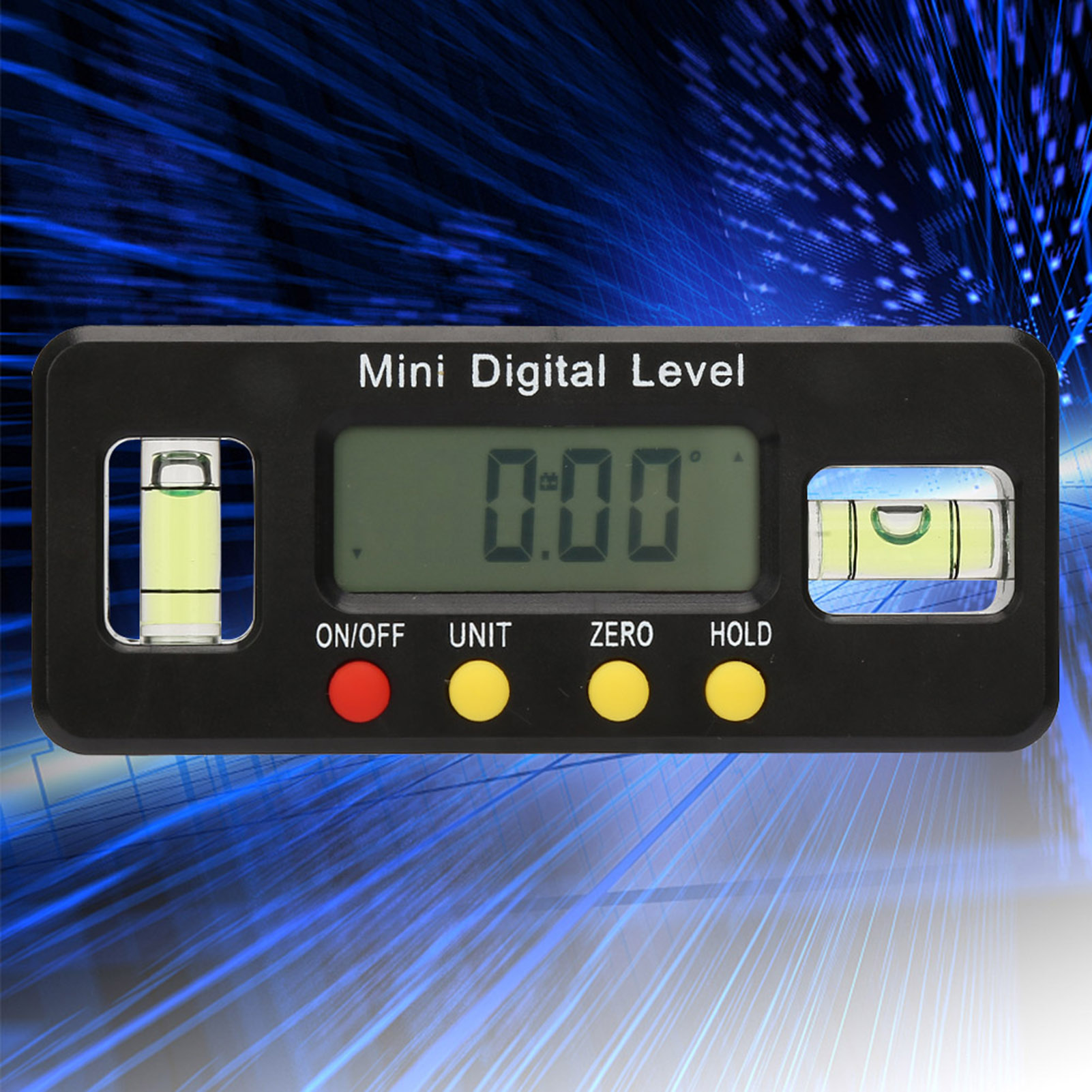 360° Magnetische Digitale Wasserwaage Zur Winkel- Und Neigungsmessung, Magnetfuß (100 Mm)