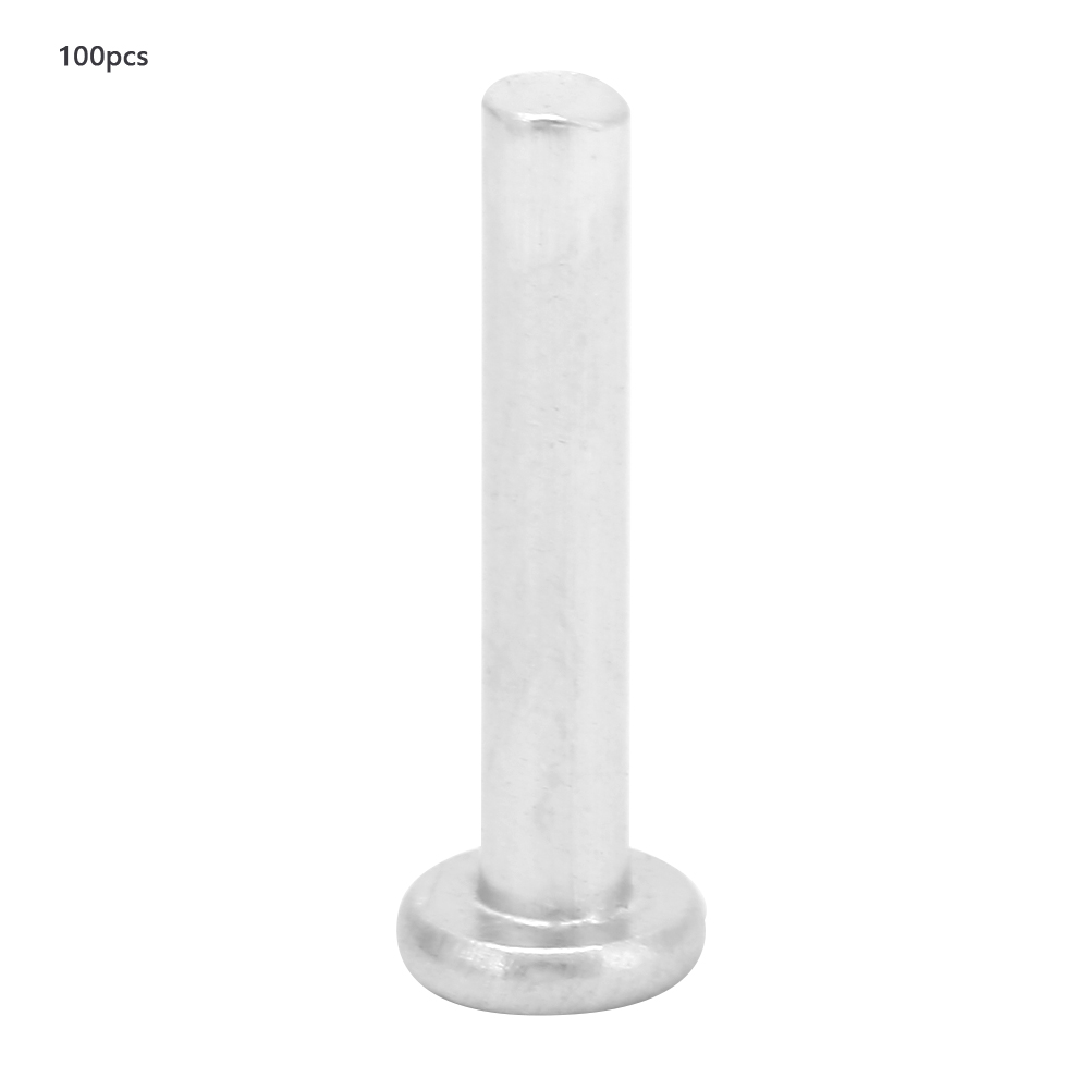 100 Senkkopf-aluminiumnieten M2,5 X 12/14/16 Mm, Massiv, Flachkopf, 100er-packung