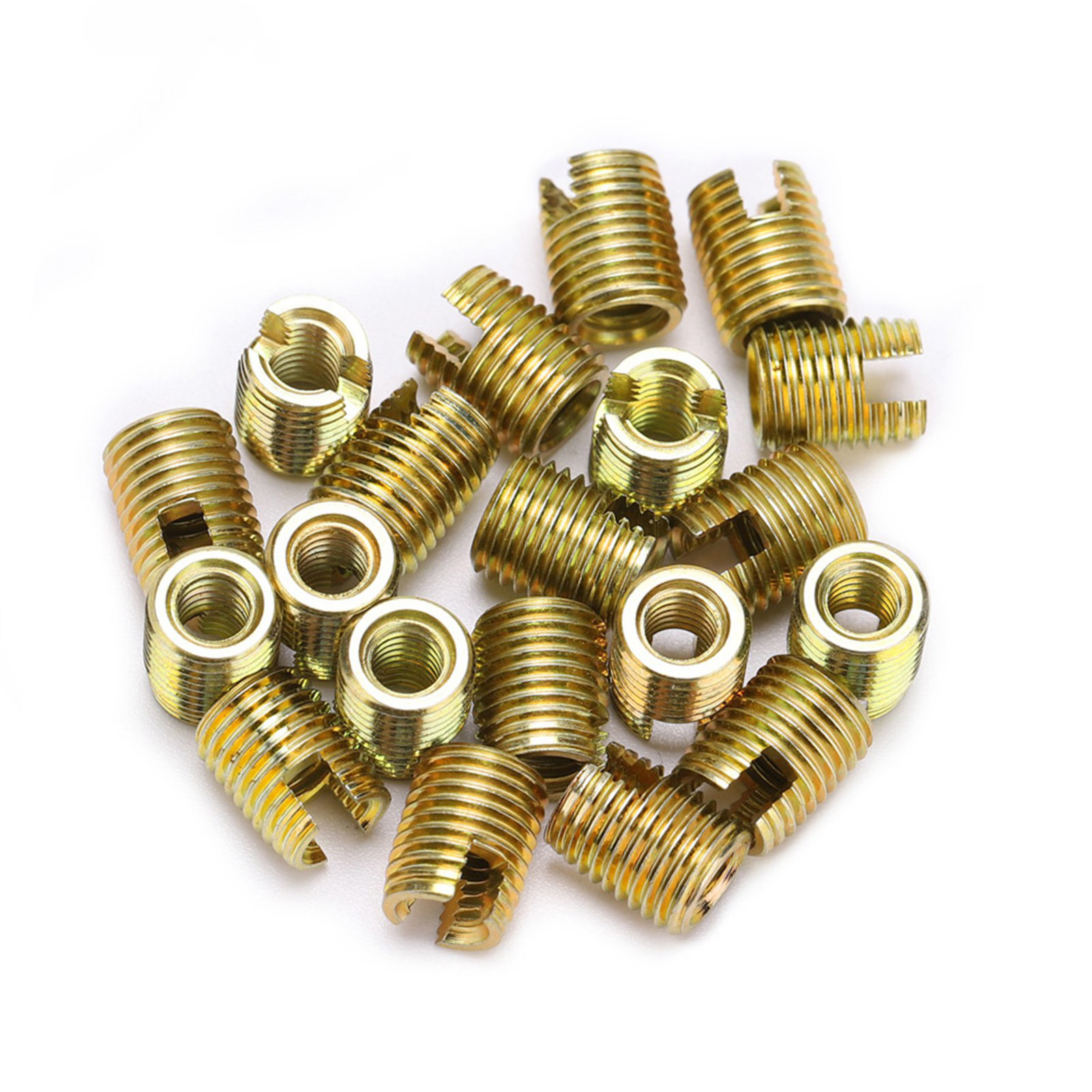 Packung Mit 20 Gewindeeinsätzen Aus Kohlenstoffstahl 302, Innengewinde M4x0,7, Außengewinde M6,5x0,75, Befestigungszubehör.