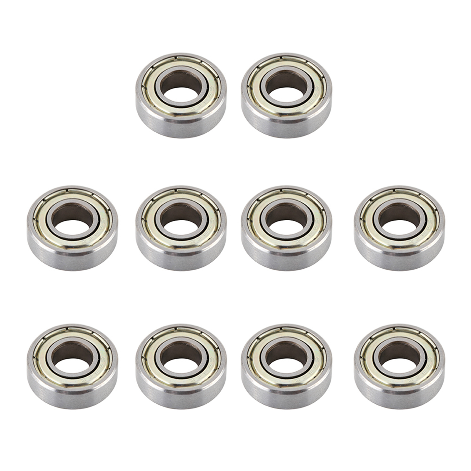 698zz Hitzebeständiges Stahlkugellager, Langlebig Und Vielseitig, Packung Mit 10 Stück (8x19x6 Mm)