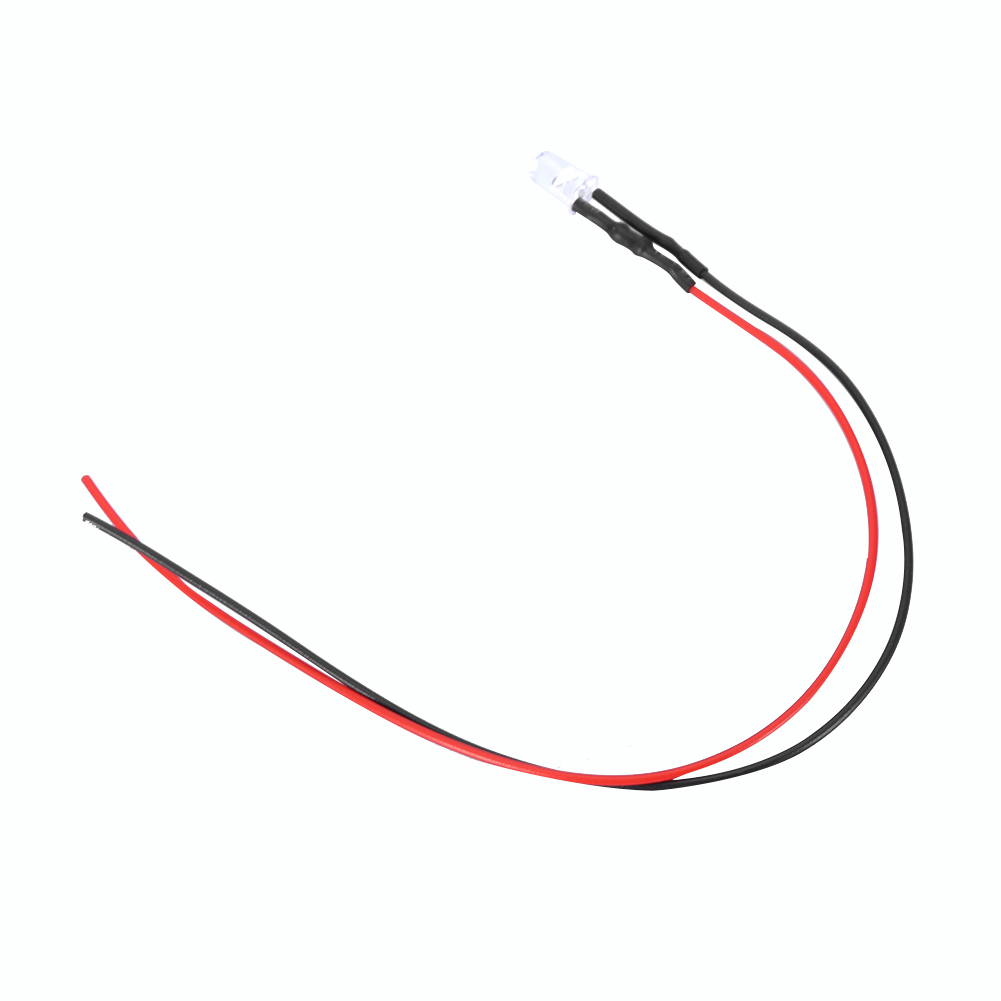 Packung Mit 10 Grünen 5-mm-12-v-leds Mit 20 Cm Kabel – 0,06 W Kabelgebundene Leds