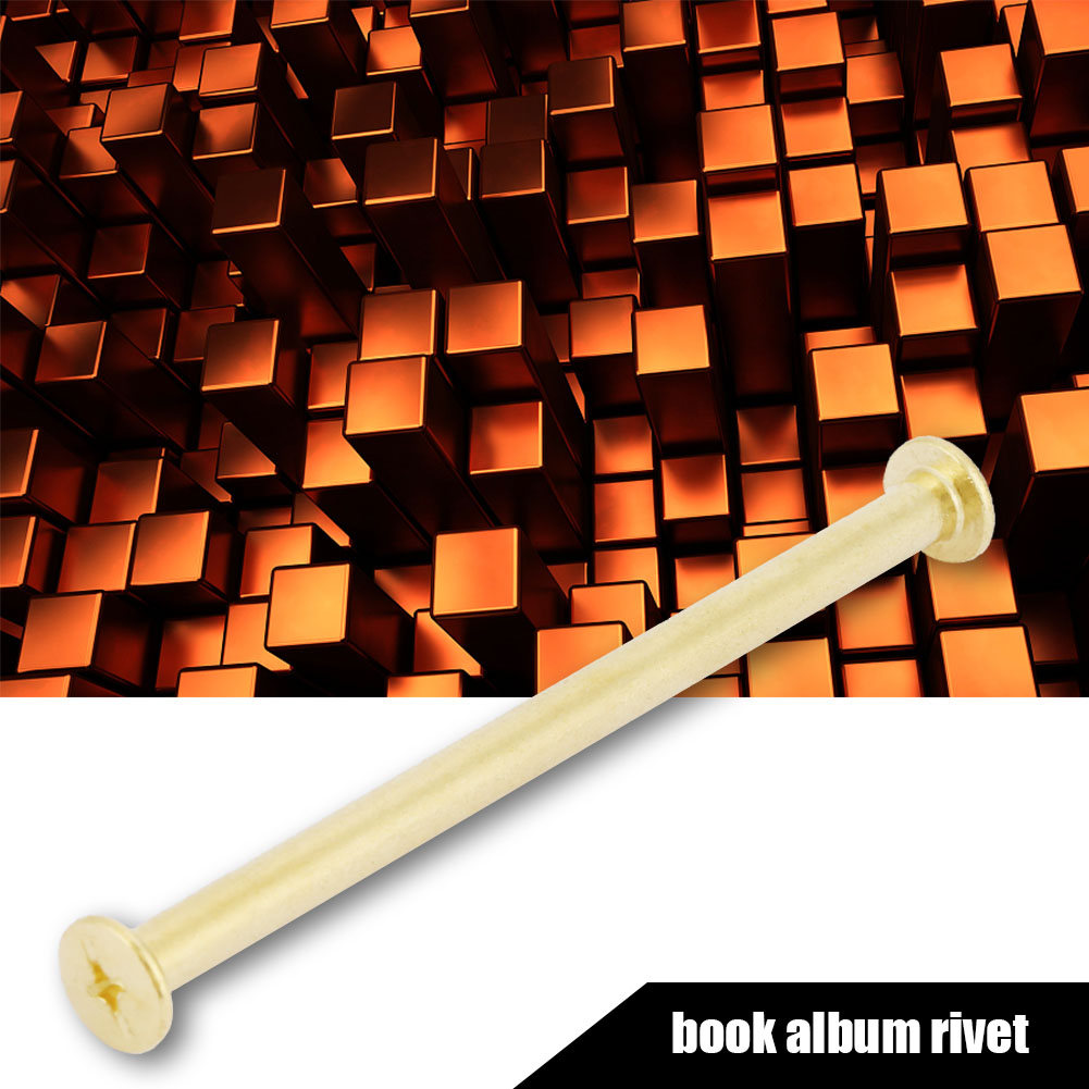 M5 Flachkopfnieten Für Fotoalben Und Bücher, Diy-bindeschrauben, 5er-pack, 90 Mm Länge