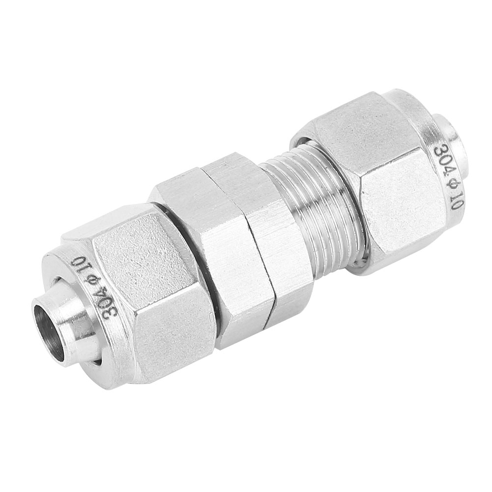 Pneumatikverschraubung Aus Edelstahl 304, Zweiknopf-anschluss Für Schlauch, Leitungsverteiler, Maschine, Ø12 X 10